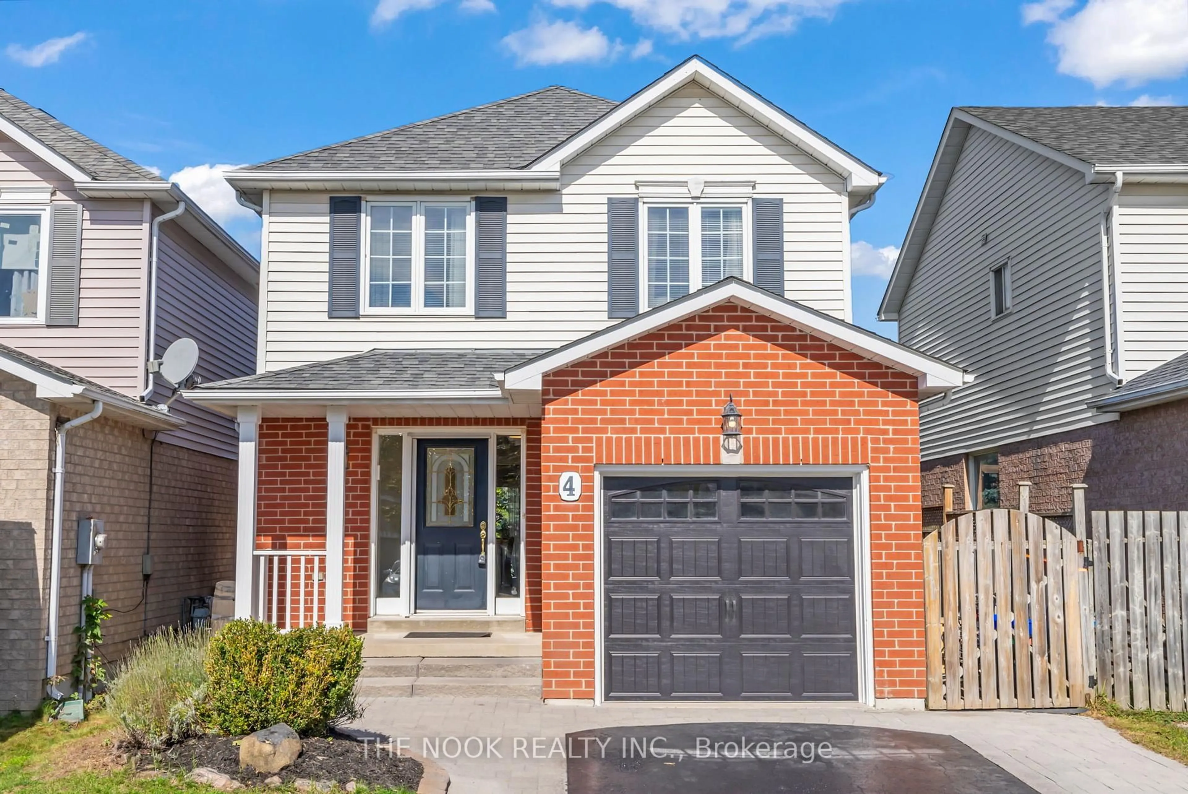 Home with brick exterior material, street for 4 Hearthstone Cres, Clarington Ontario L1E 2X7