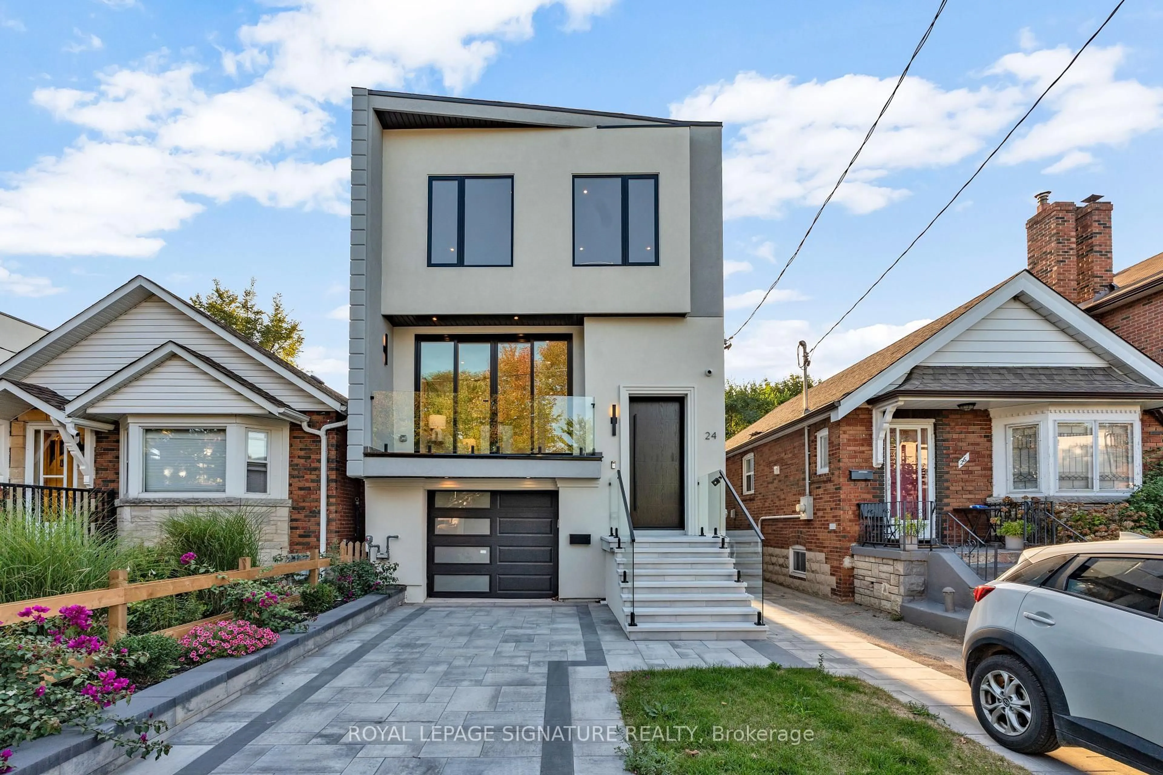 Home with brick exterior material, street for 24 Elmsdale Rd, Toronto Ontario M4J 3M4