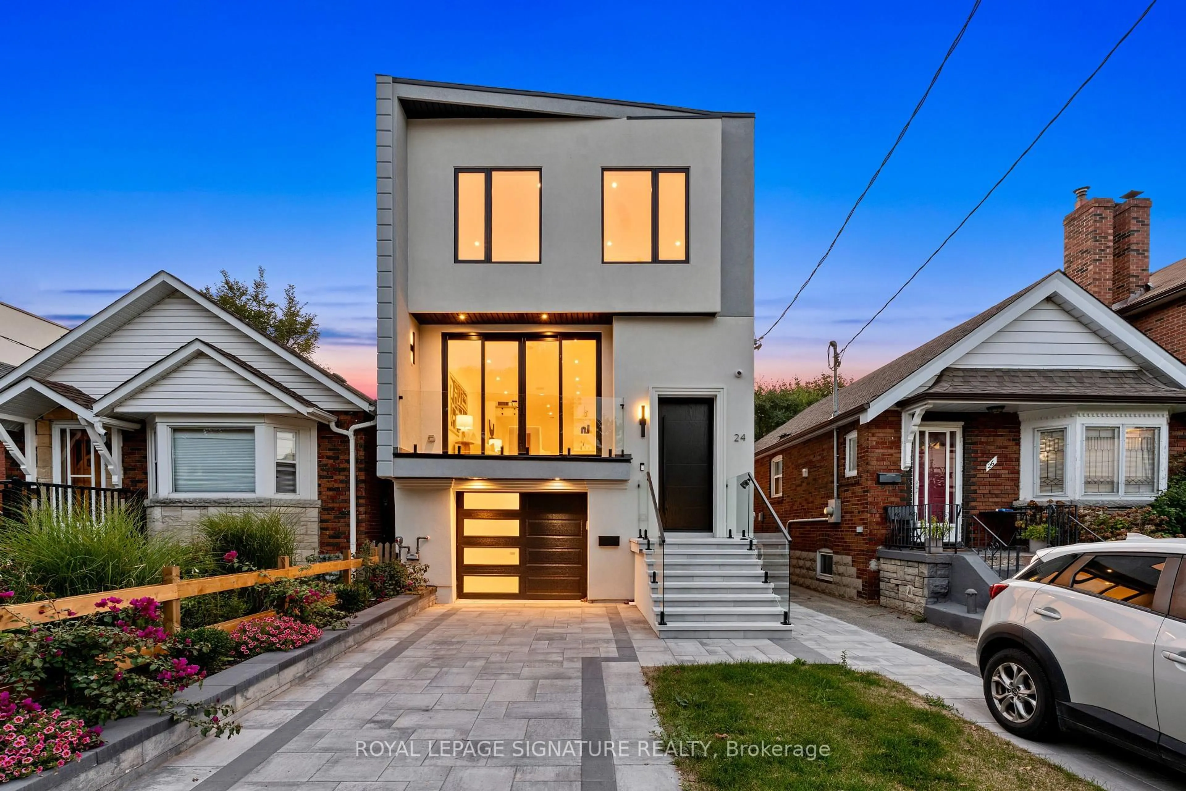Home with brick exterior material, street for 24 Elmsdale Rd, Toronto Ontario M4J 3M4