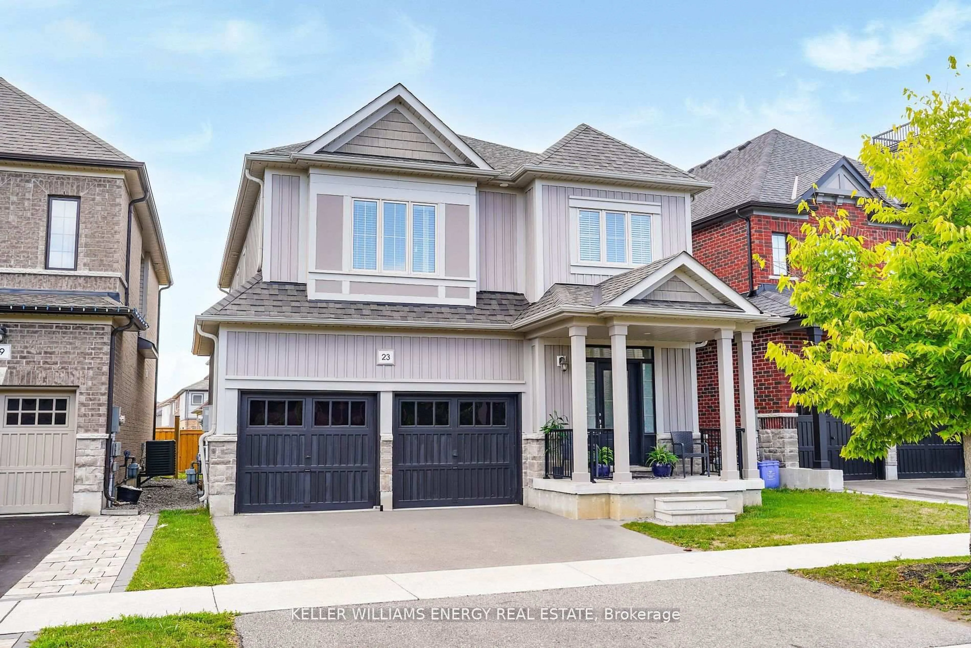 Home with brick exterior material, street for 23 Crombie St, Clarington Ontario L1C 4A1