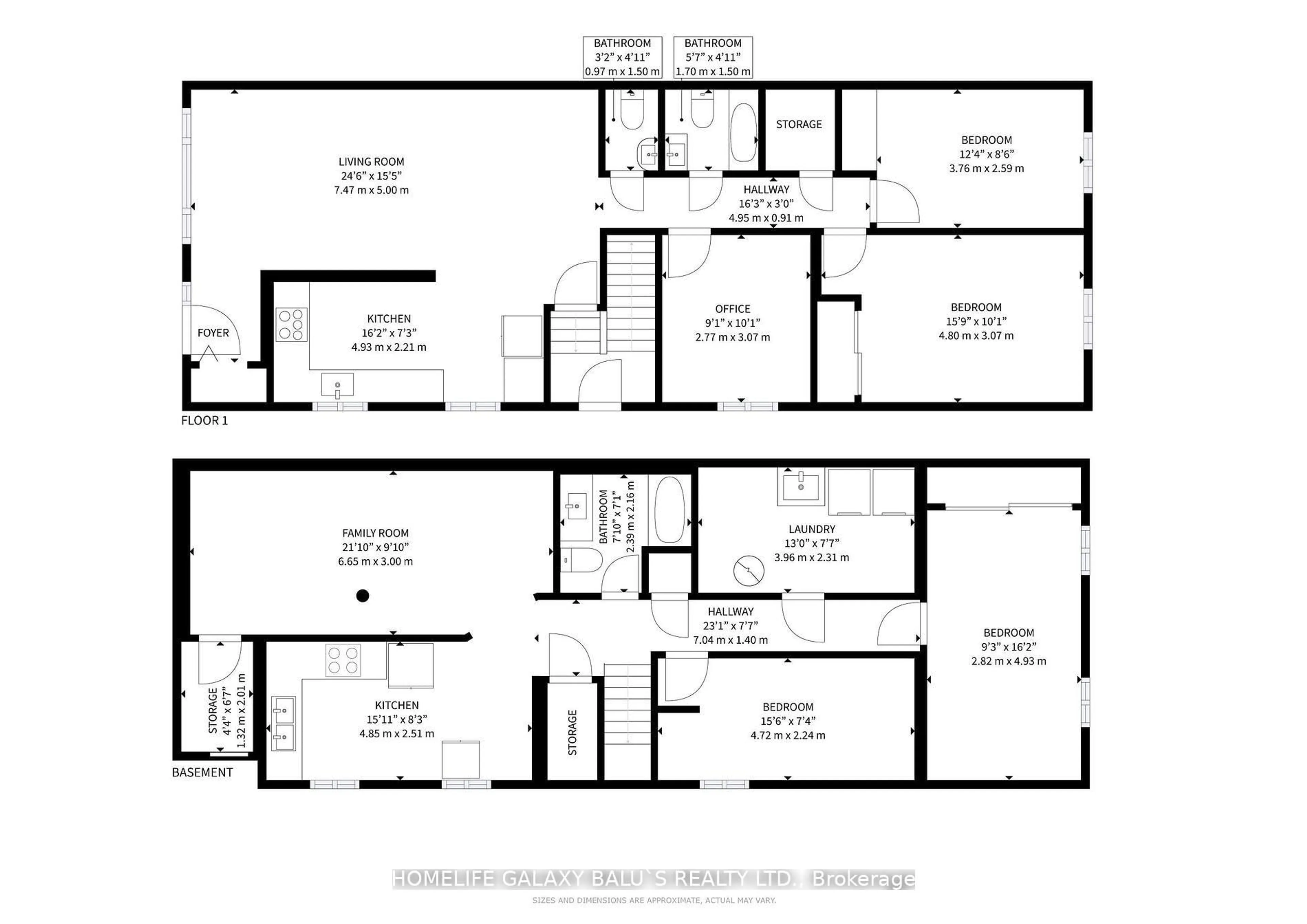 Floor plan for 76 Lowry Sq, Toronto Ontario M1B 1N6