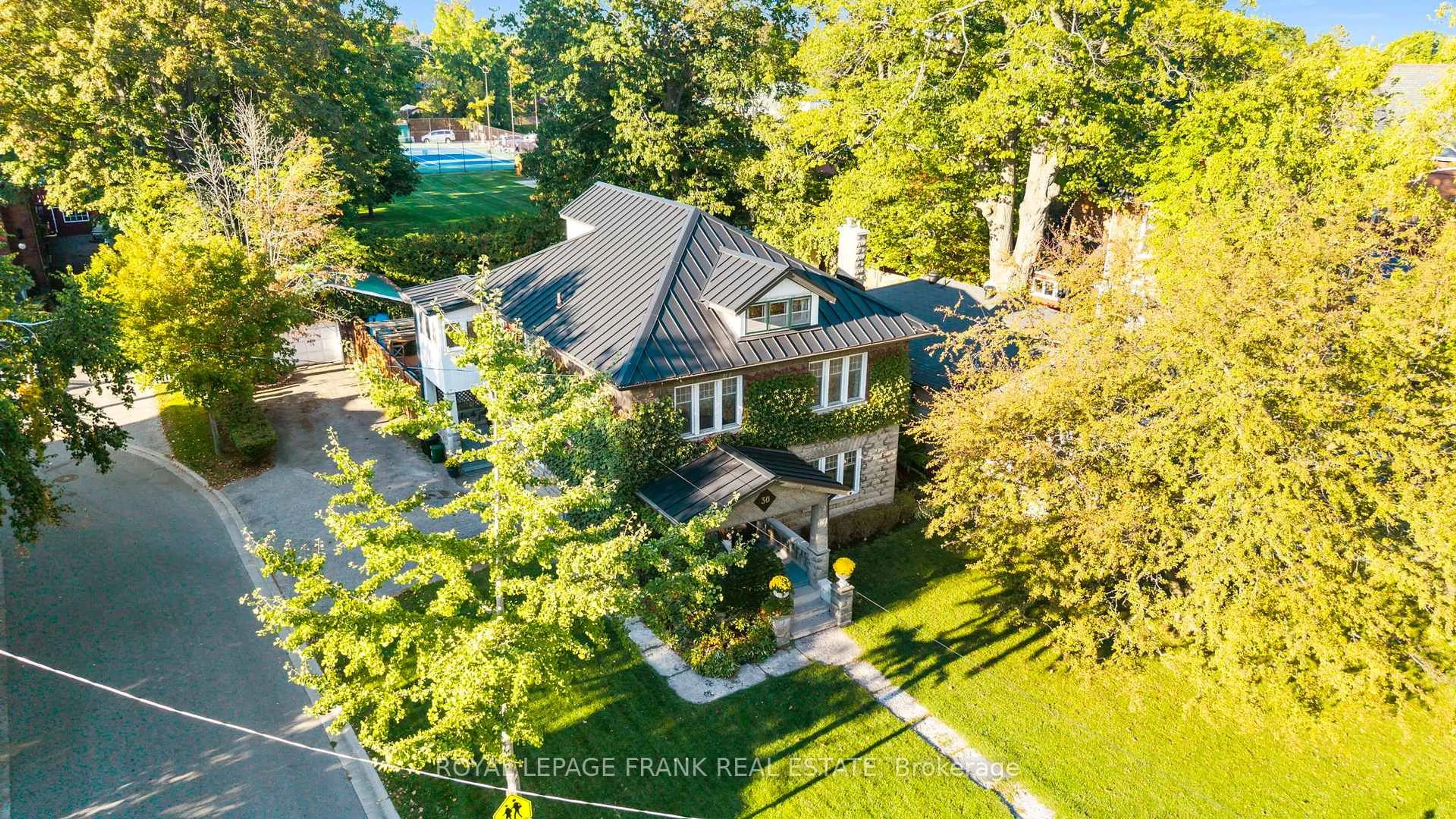 A pic from outside/outdoor area/front of a property/back of a property/a pic from drone, unknown for 30 Lowe St, Clarington Ontario L1C 1X5