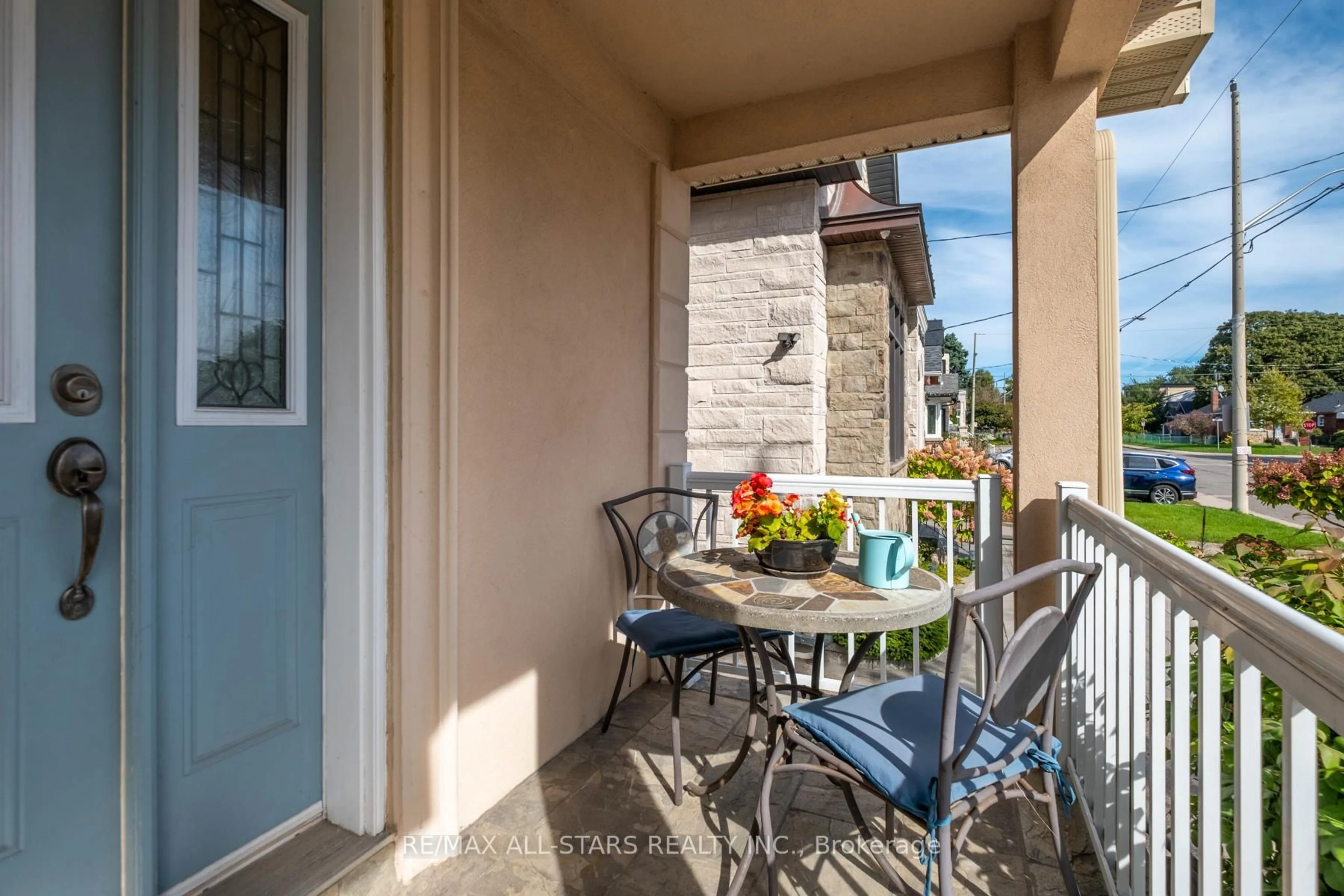 Balcony in the apartment, street for 32 Barker Ave, Toronto Ontario M4C 2N3