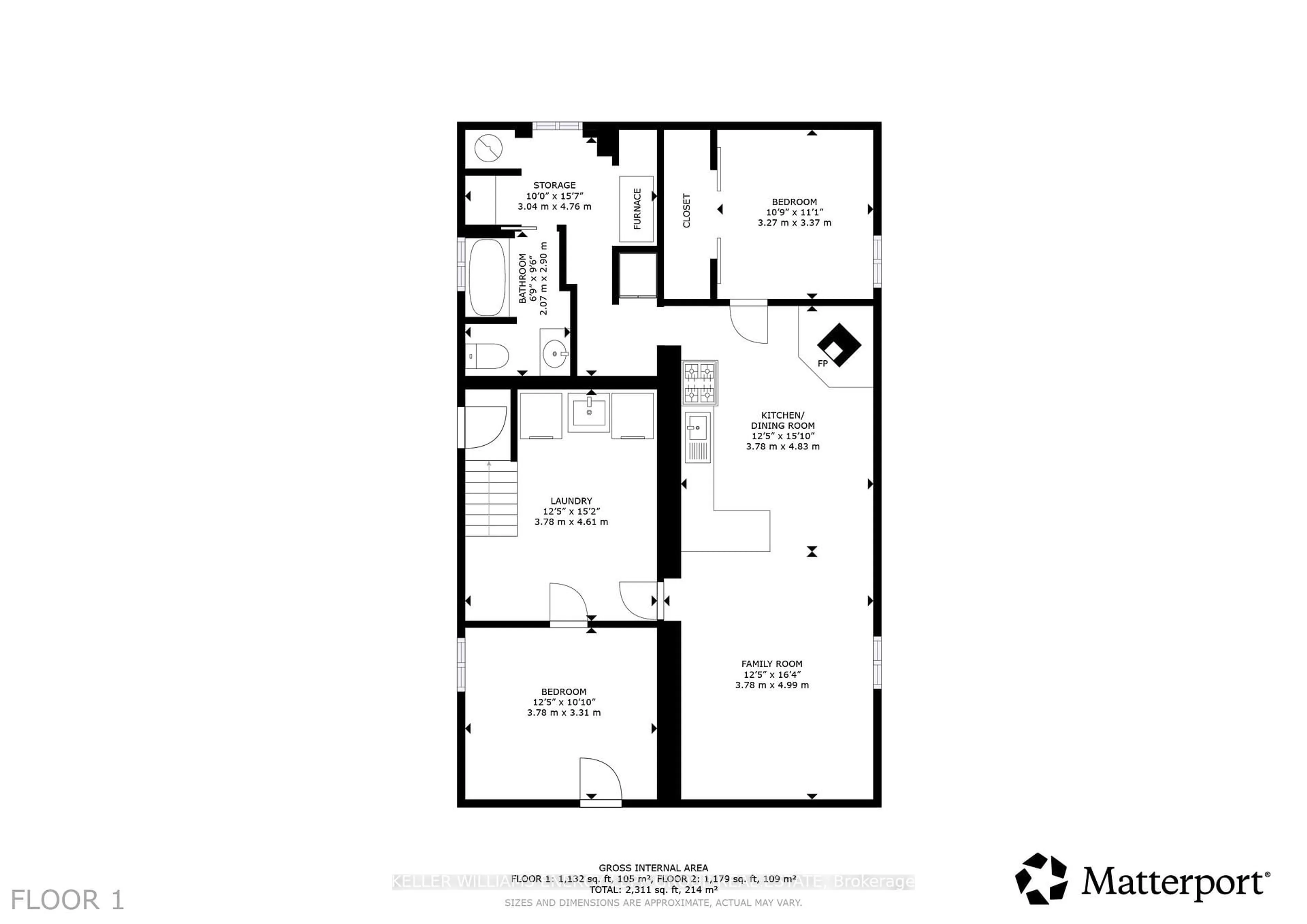 Floor plan for 44 Brown St, Clarington Ontario L1C 2R4