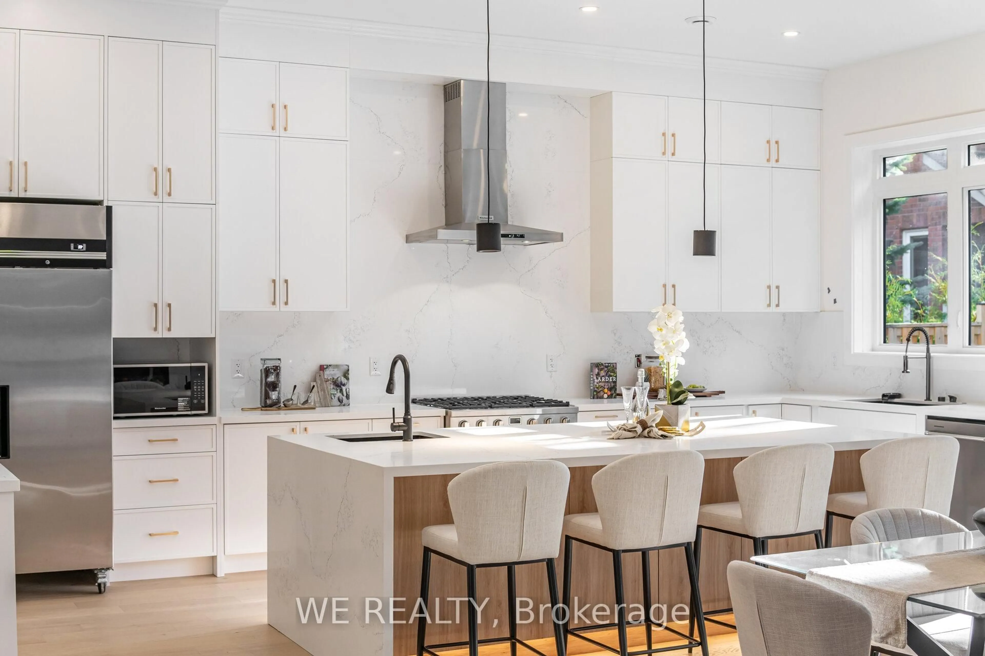 Contemporary kitchen, ceramic/tile floor for 1490 Rosebank Rd, Pickering Ontario L1V 1P4