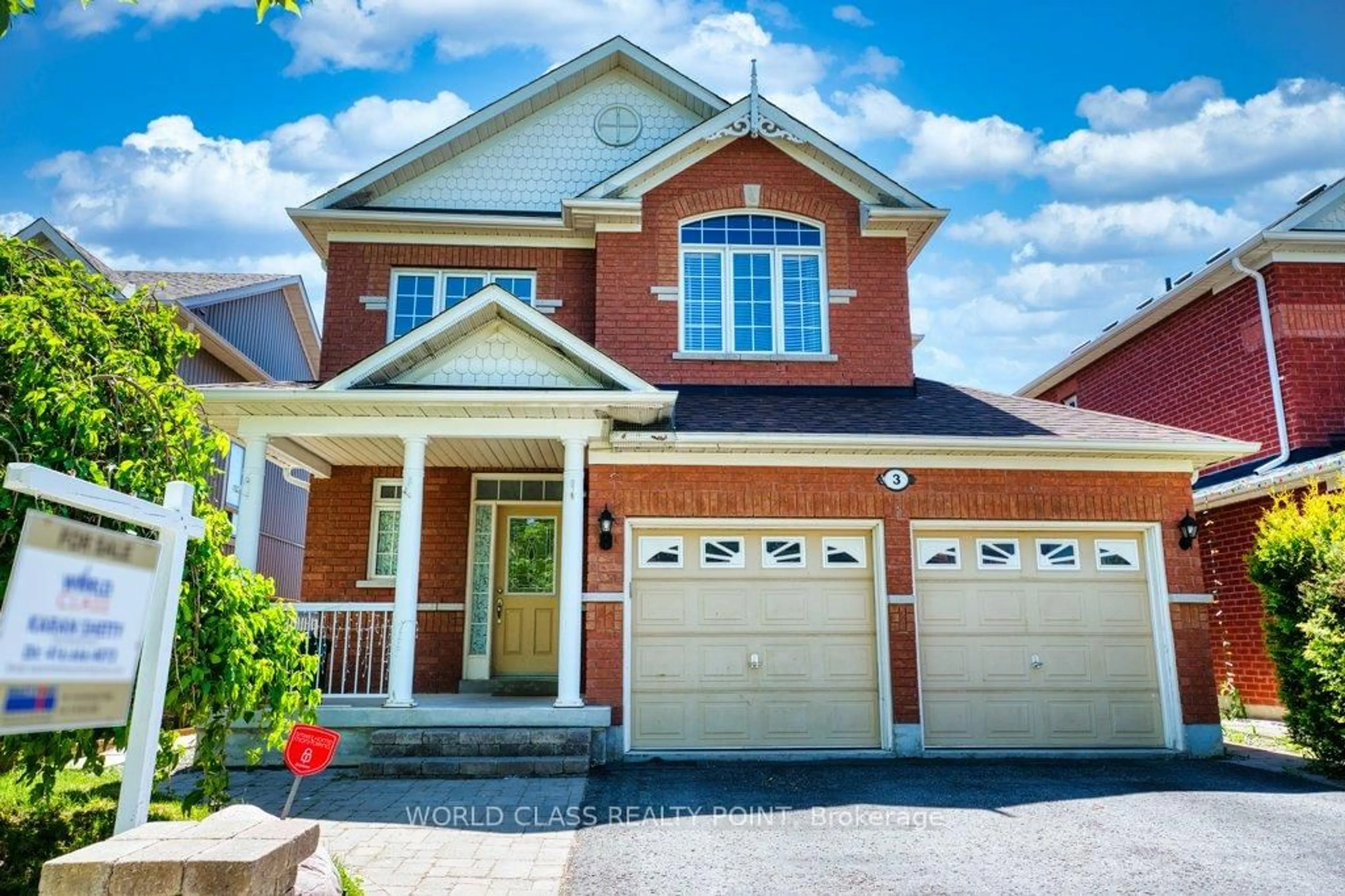 Home with brick exterior material, street for 3 Hesham Dr, Whitby Ontario L1M 2J9