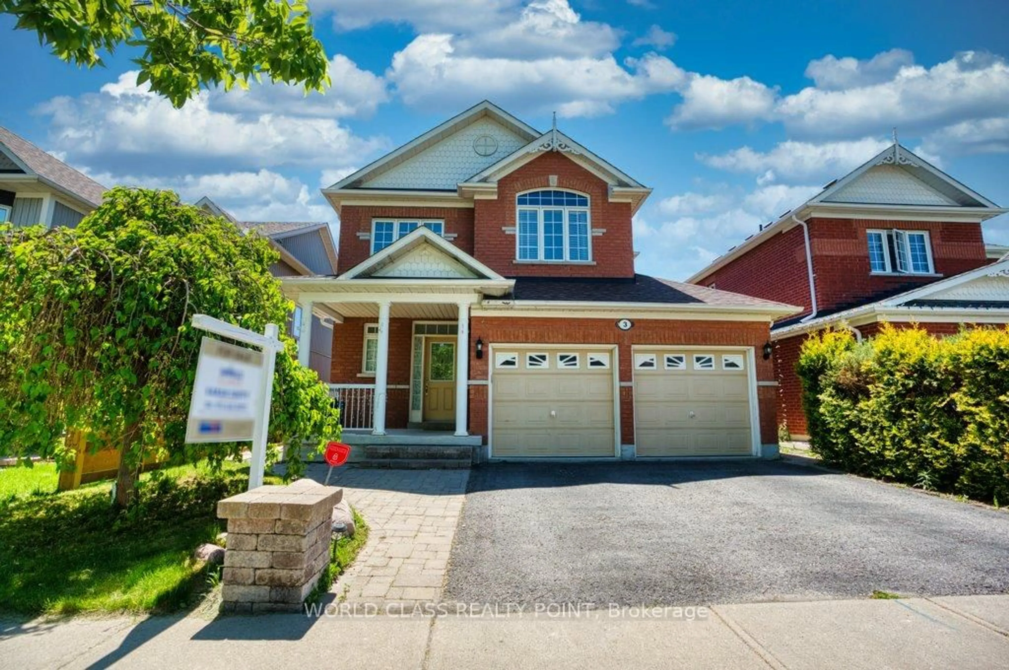 Home with brick exterior material, street for 3 Hesham Dr, Whitby Ontario L1M 2J9