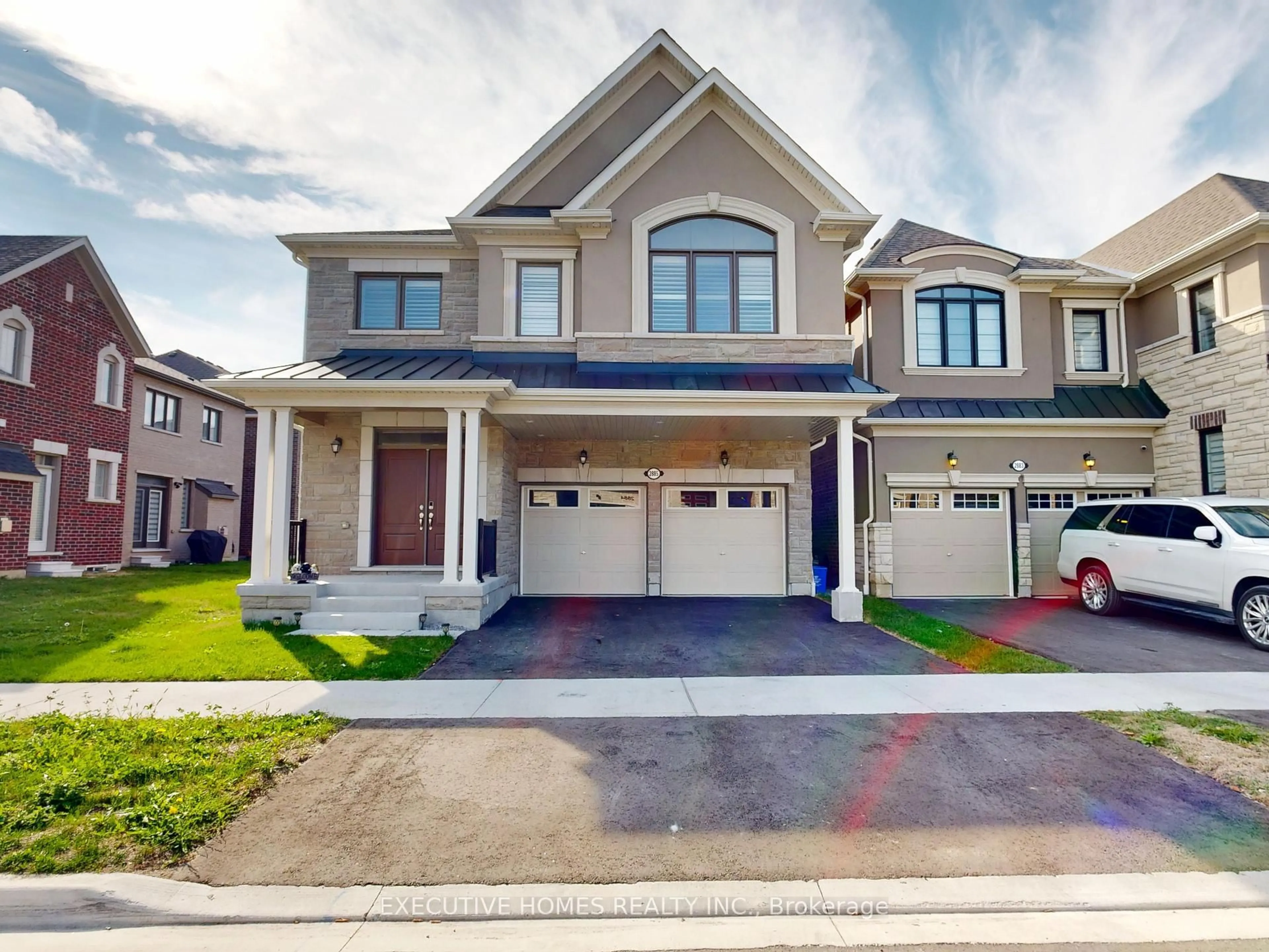 Home with brick exterior material, street for 2885 Foxden Sq, Pickering Ontario L1X 0N9