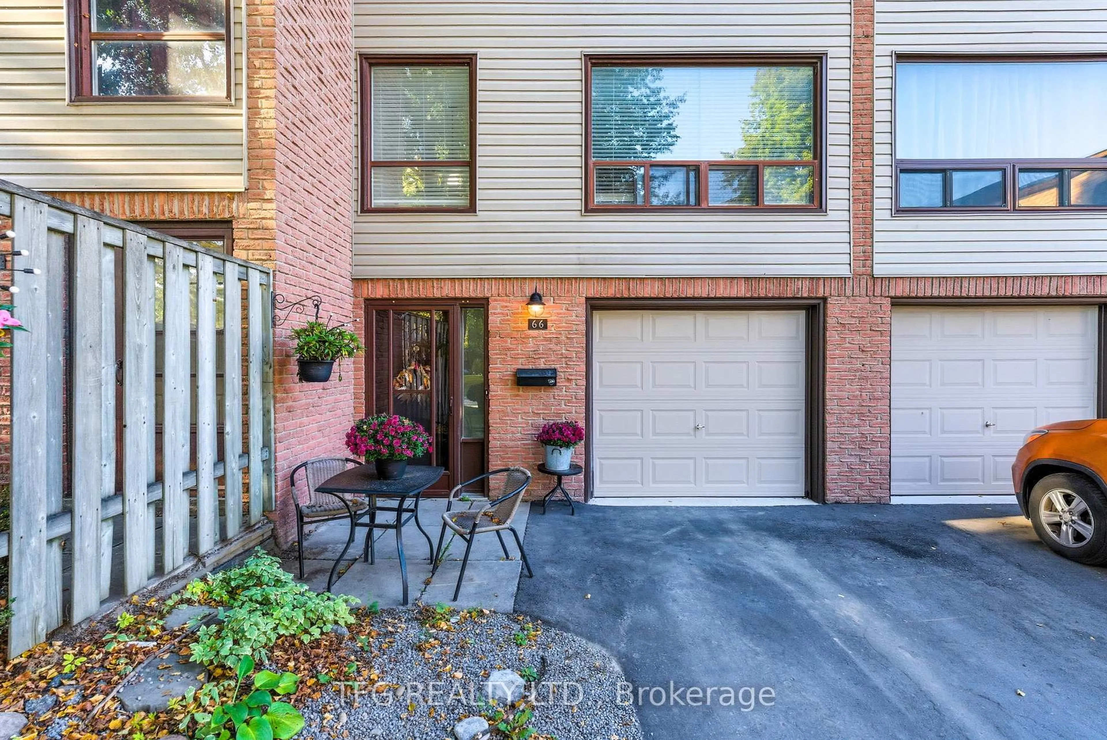 Home with brick exterior material, street for 66 Park Lane Circ #66, Clarington Ontario L1C 3V9