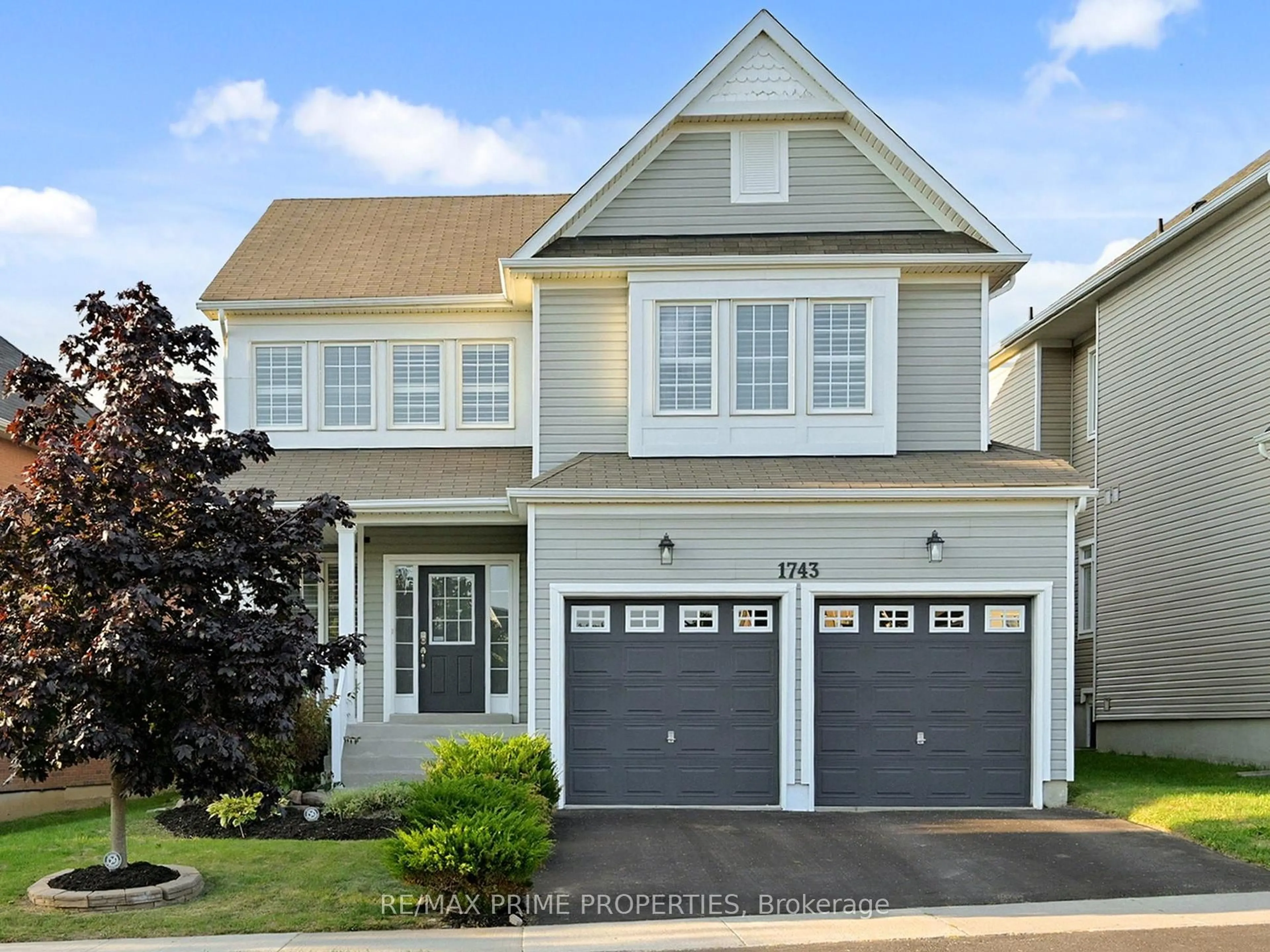Home with vinyl exterior material, street for 1743 Goldsmith Dr, Oshawa Ontario L1K 0R3