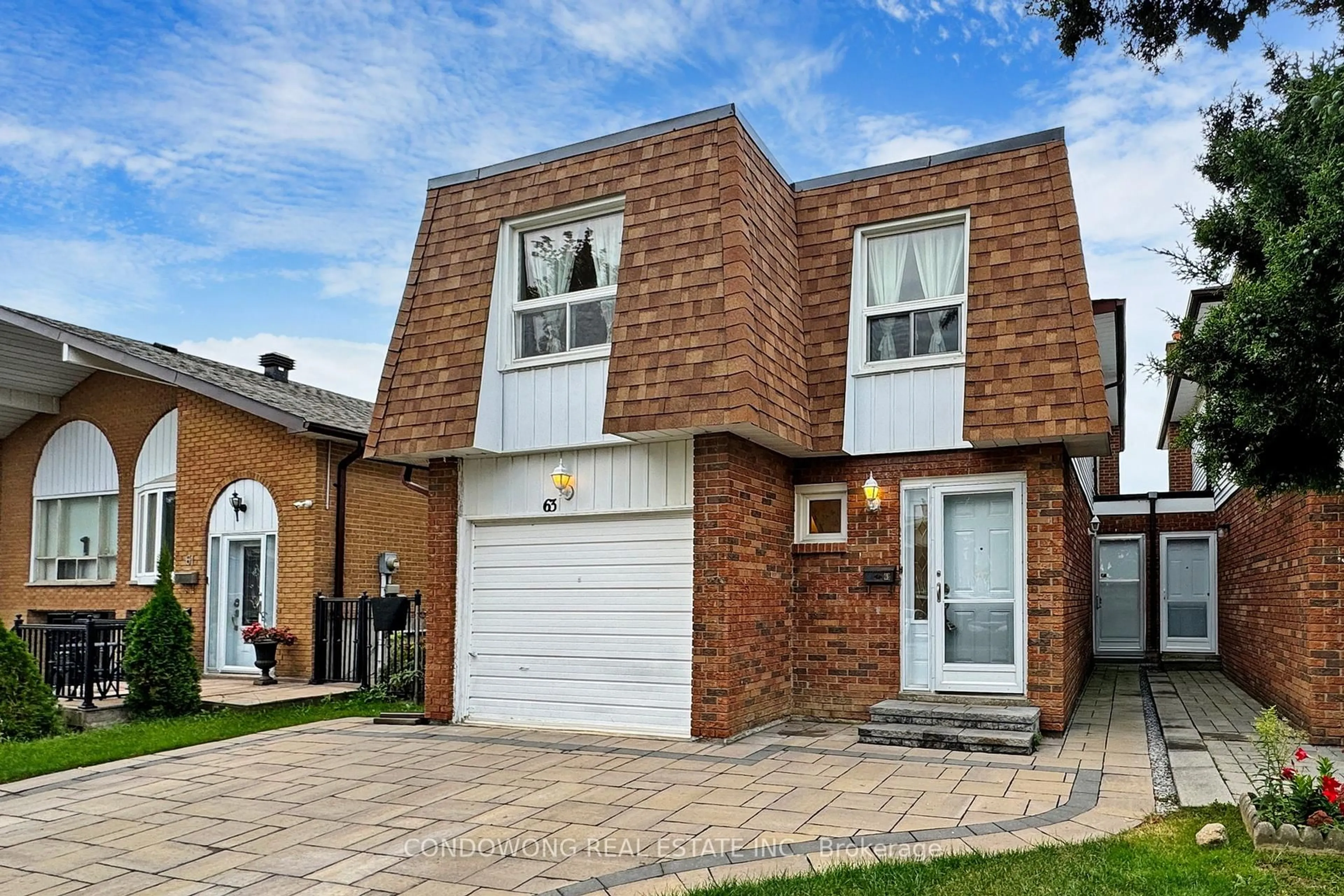 Home with brick exterior material, street for 63 Revlis Cres, Toronto Ontario M1V 1E8
