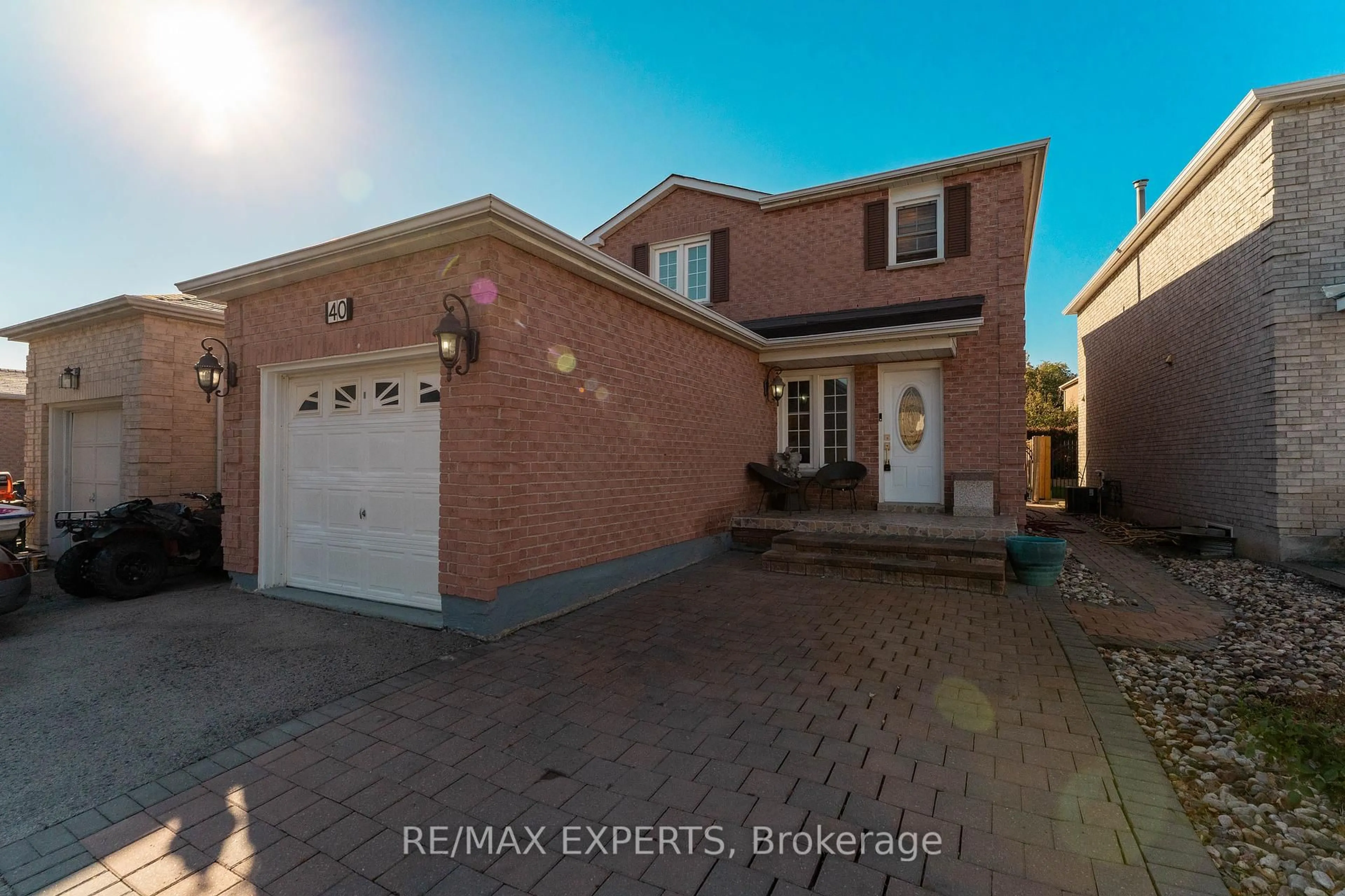 Home with brick exterior material, street for 40 Large Cres, Ajax Ontario L1T 2S9