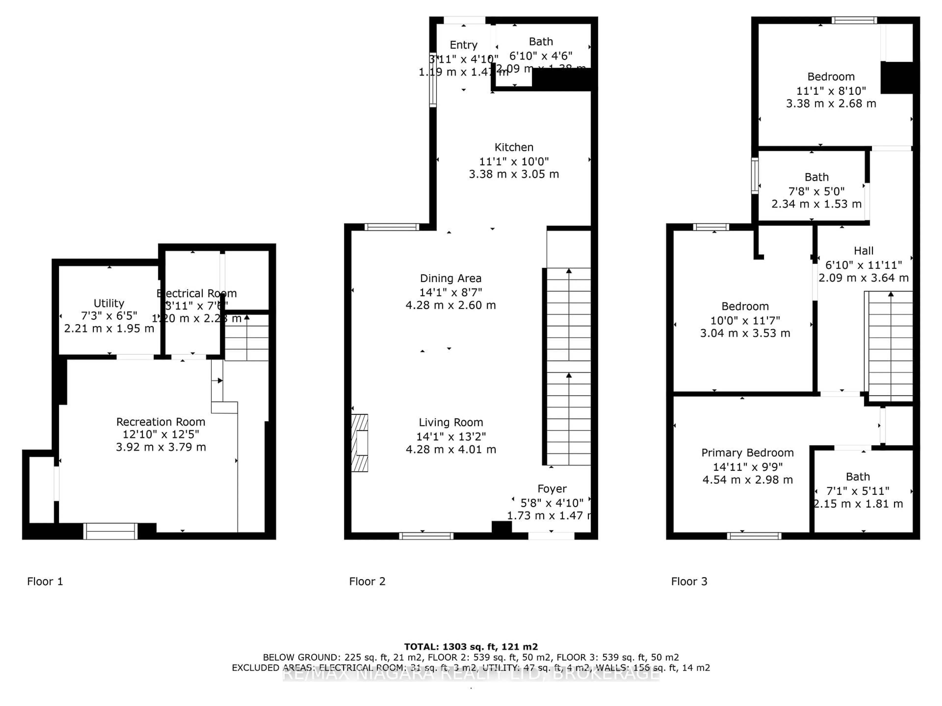 Floor plan for 95 Kimberley Ave, Toronto Ontario M4E 2Z4