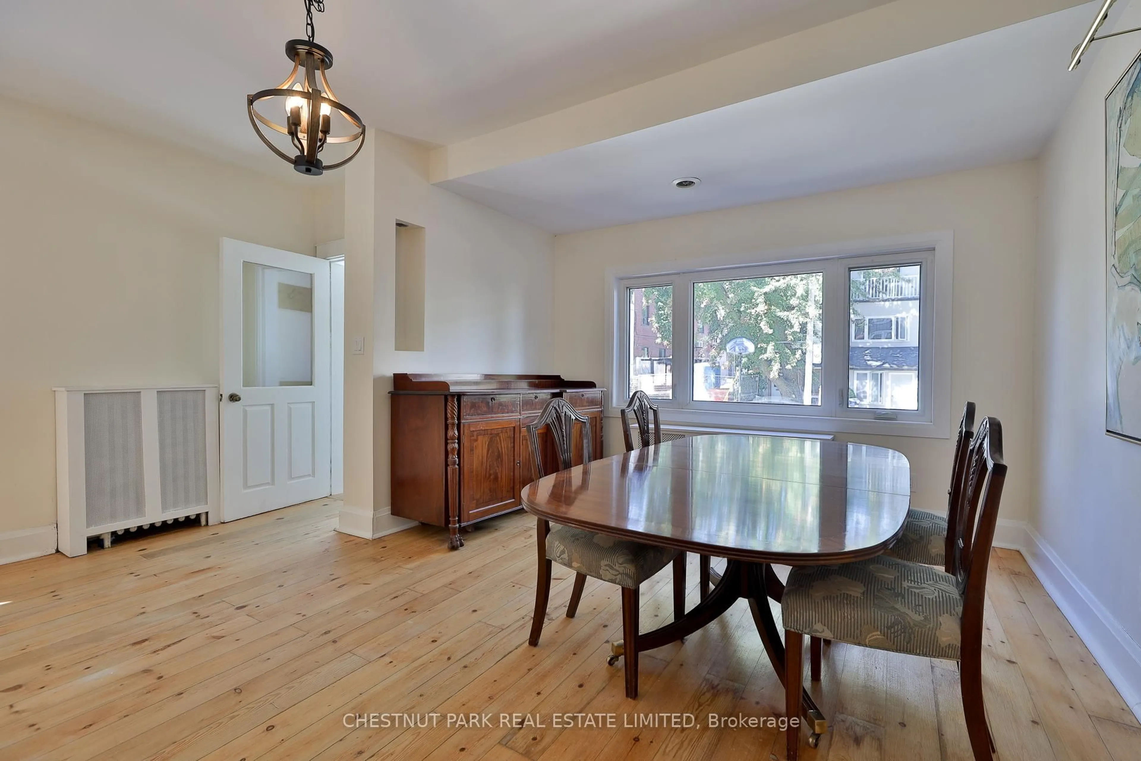 Dining room, wood/laminate floor for 5 Minto St, Toronto Ontario M4L 1B5