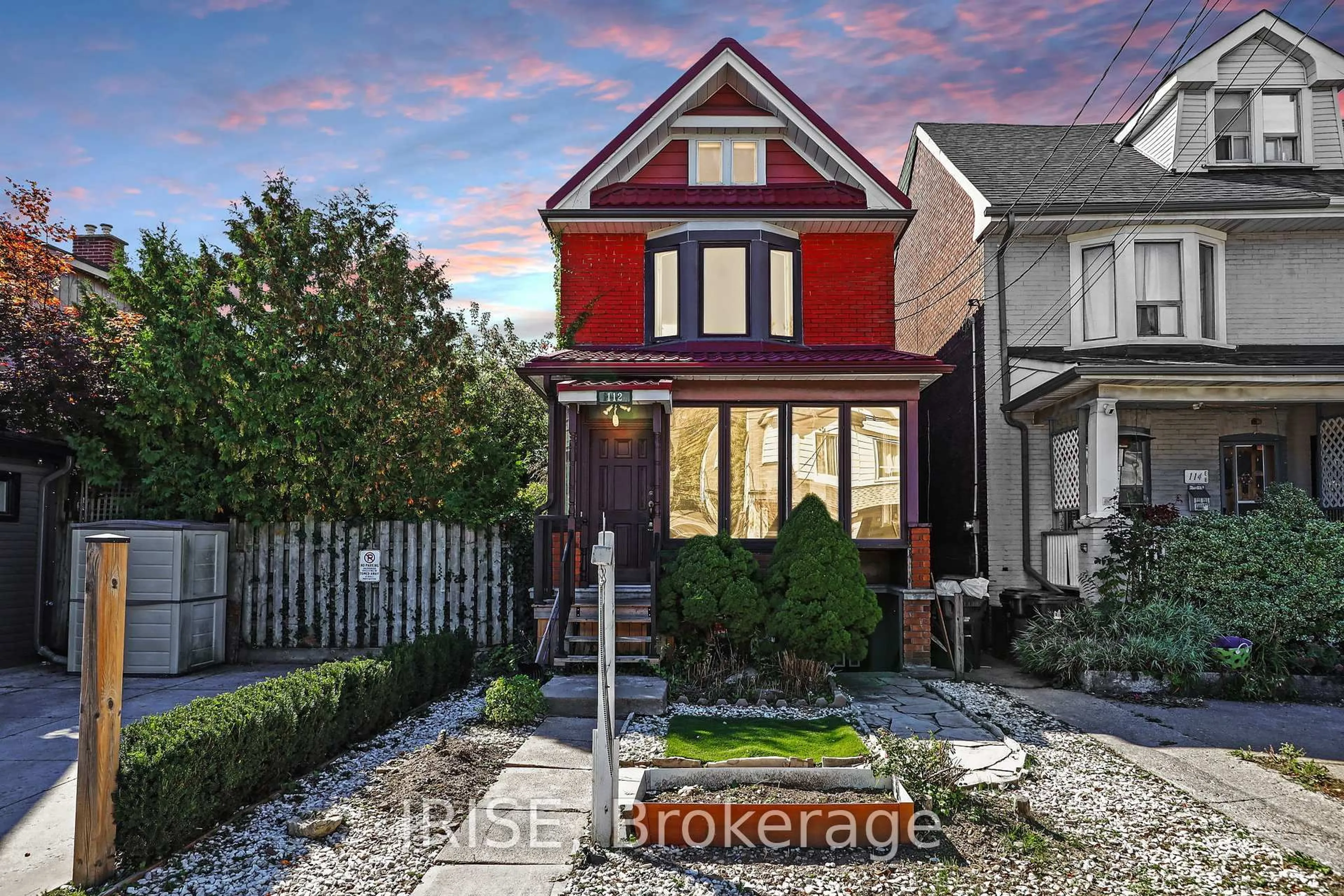 Home with brick exterior material, street for 112 Donlands Ave, Toronto Ontario M4J 3P4
