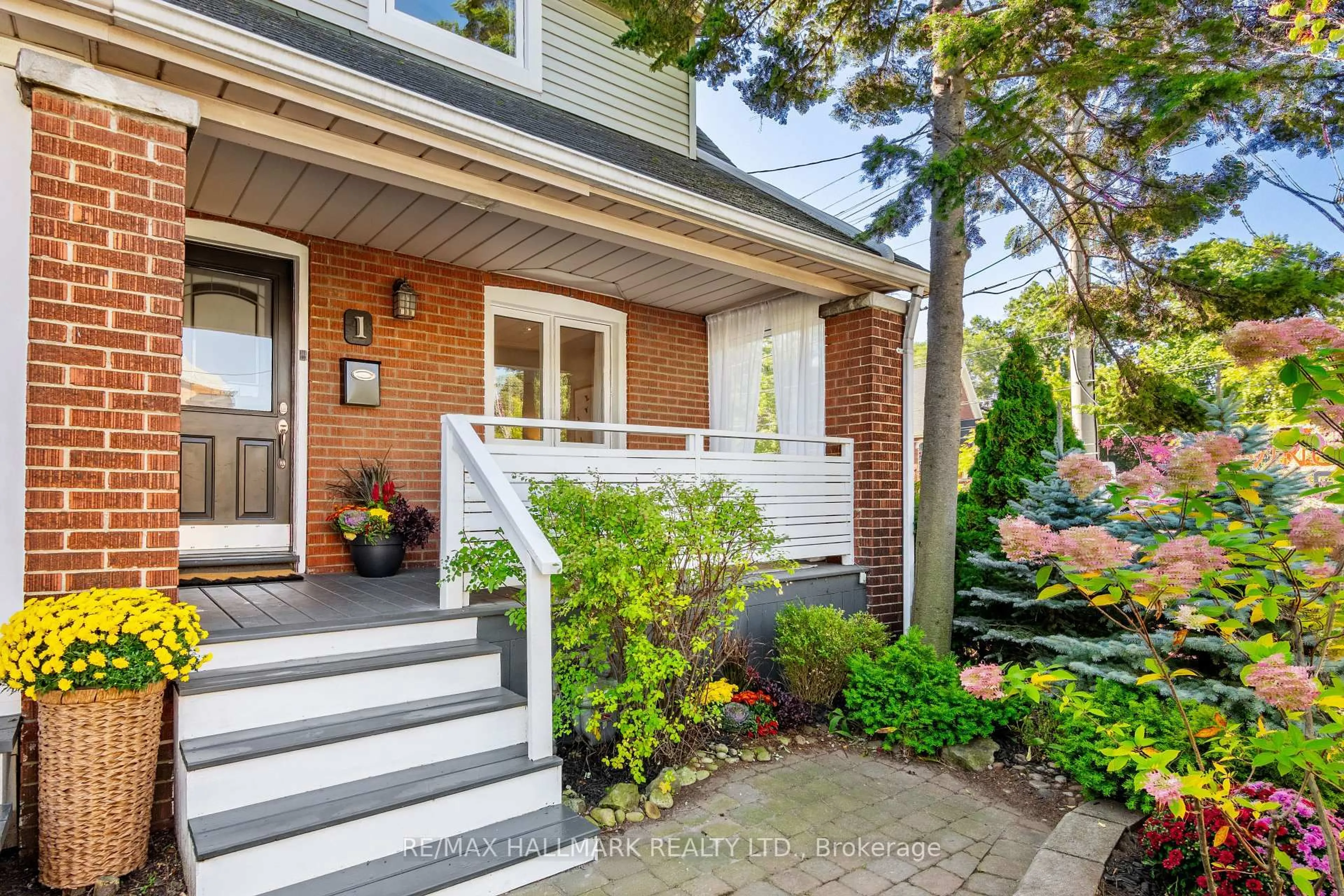 Home with brick exterior material, street for 1 Heyworth Cres, Toronto Ontario M4E 1T6