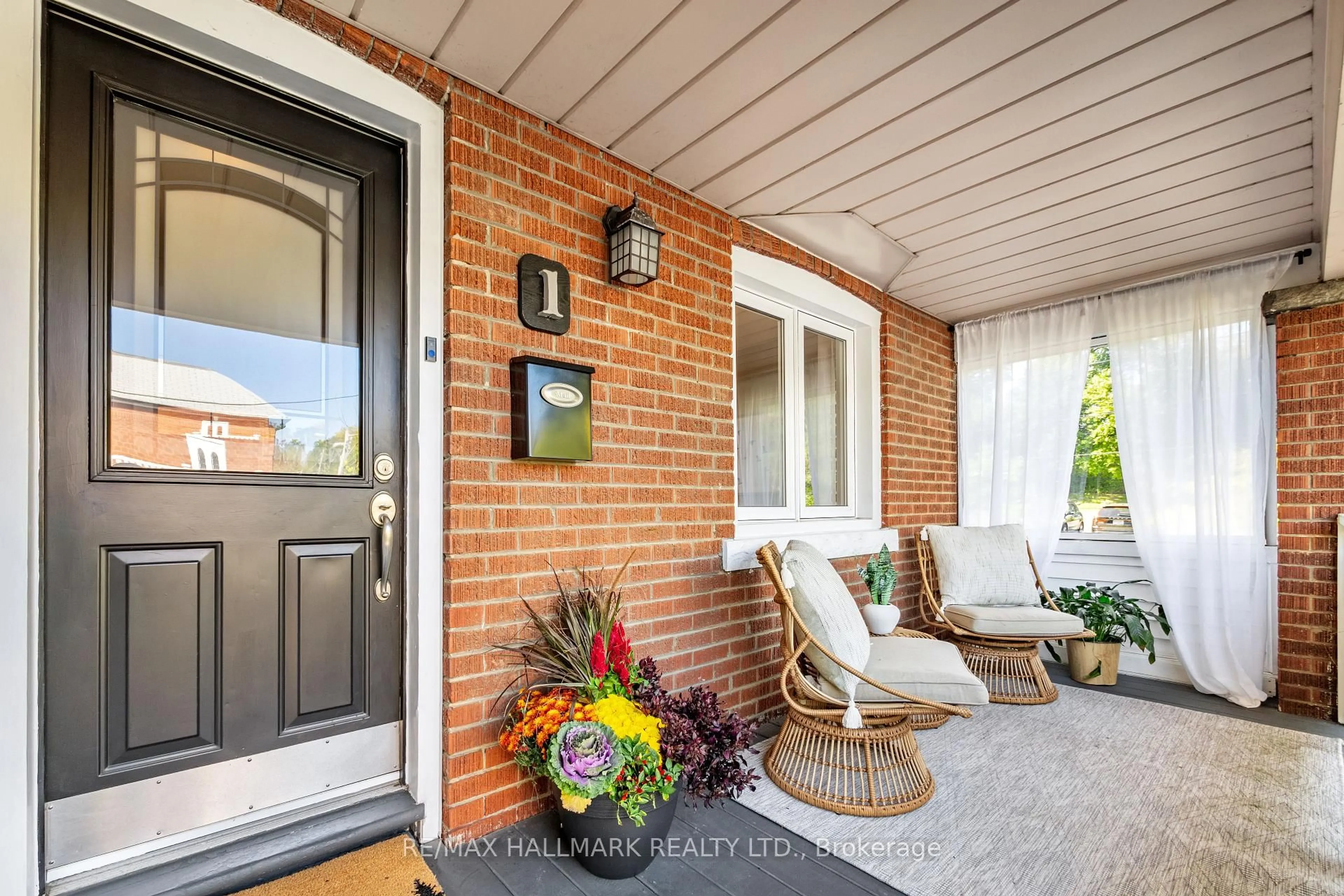 Home with brick exterior material, street for 1 Heyworth Cres, Toronto Ontario M4E 1T6