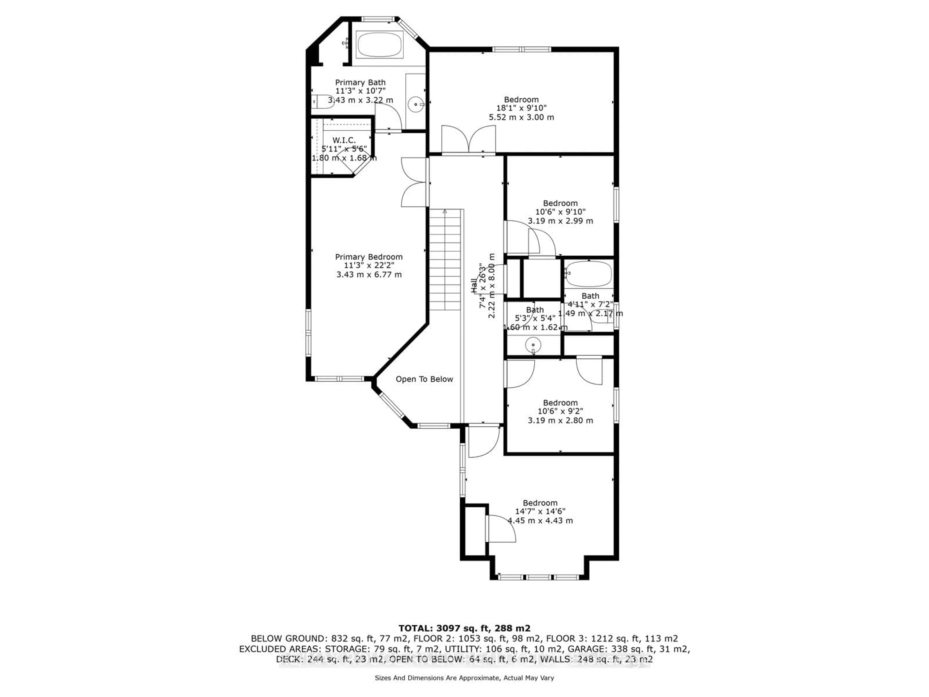 Floor plan for 19 Gilchrist Crt, Whitby Ontario L1R 2P3