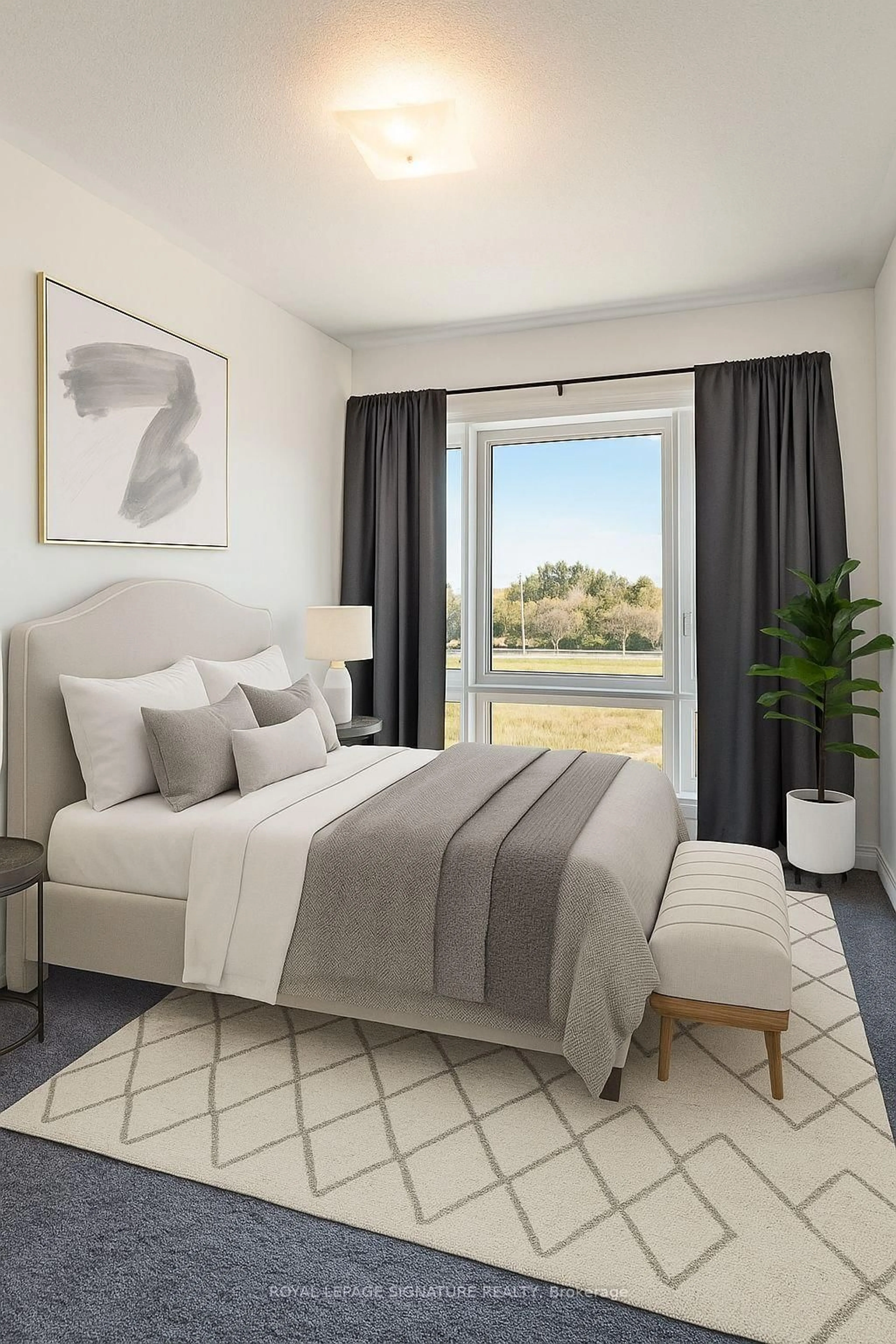 Bedroom with bed, unknown for 28 Dockside Way, Whitby Ontario L1N 0M6