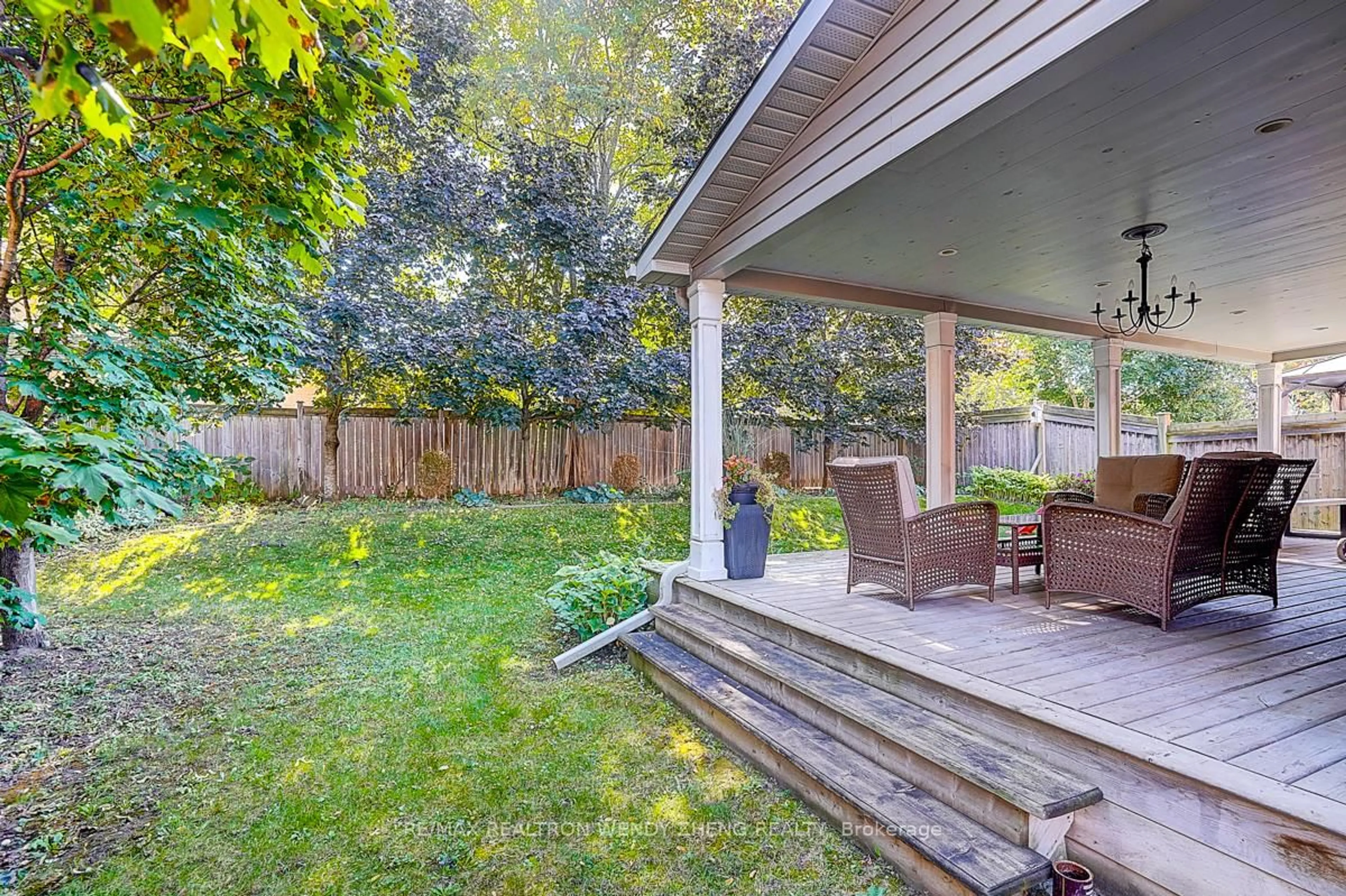 Patio, forest/trees view for 25 Neill Ave, Whitby Ontario L1R 3N4