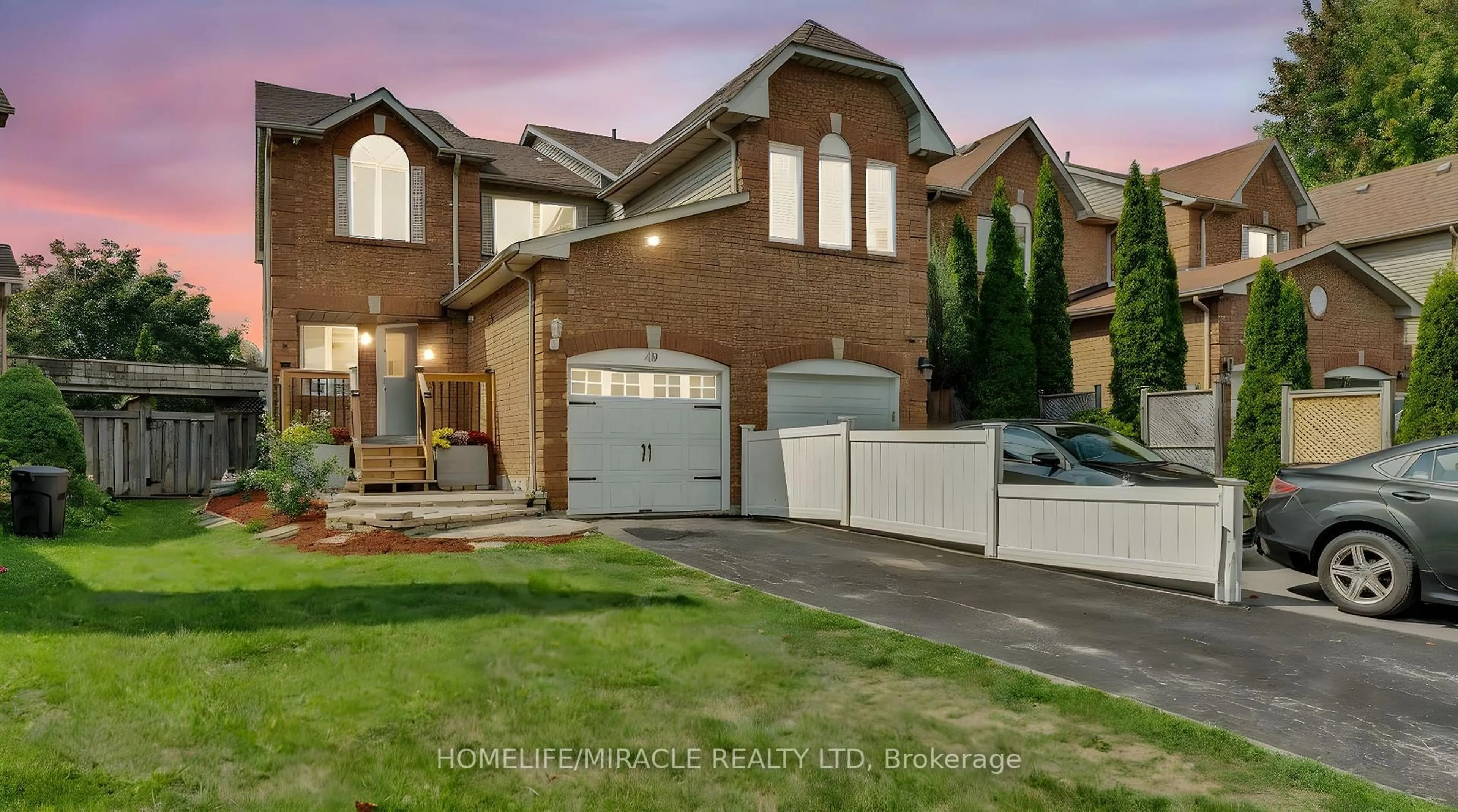 Home with brick exterior material, street for 40 Landerville Lane, Clarington Ontario L1C 4W8