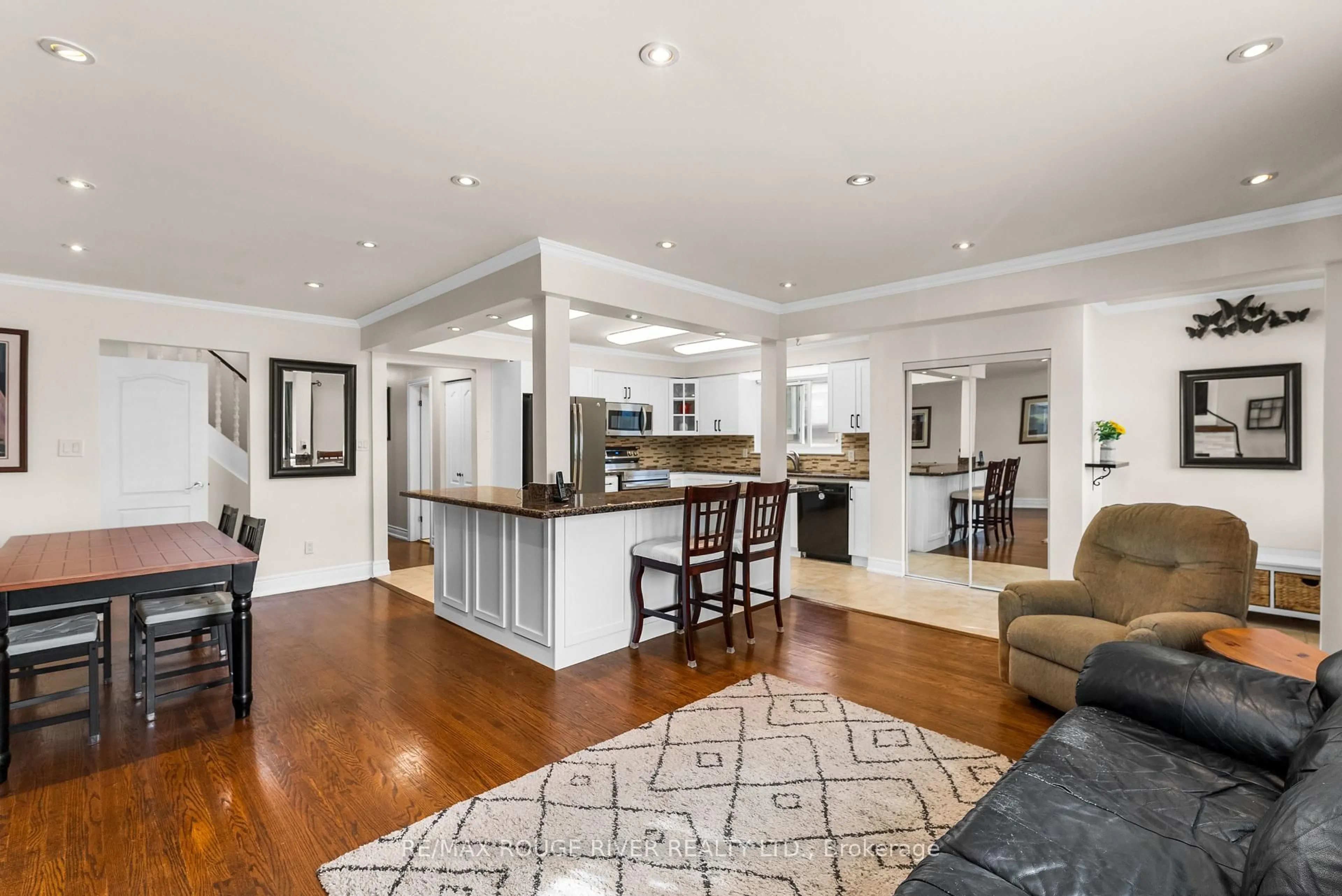 Open concept kitchen, unknown for 22 Tweedrock Cres, Toronto Ontario M1E 4L5