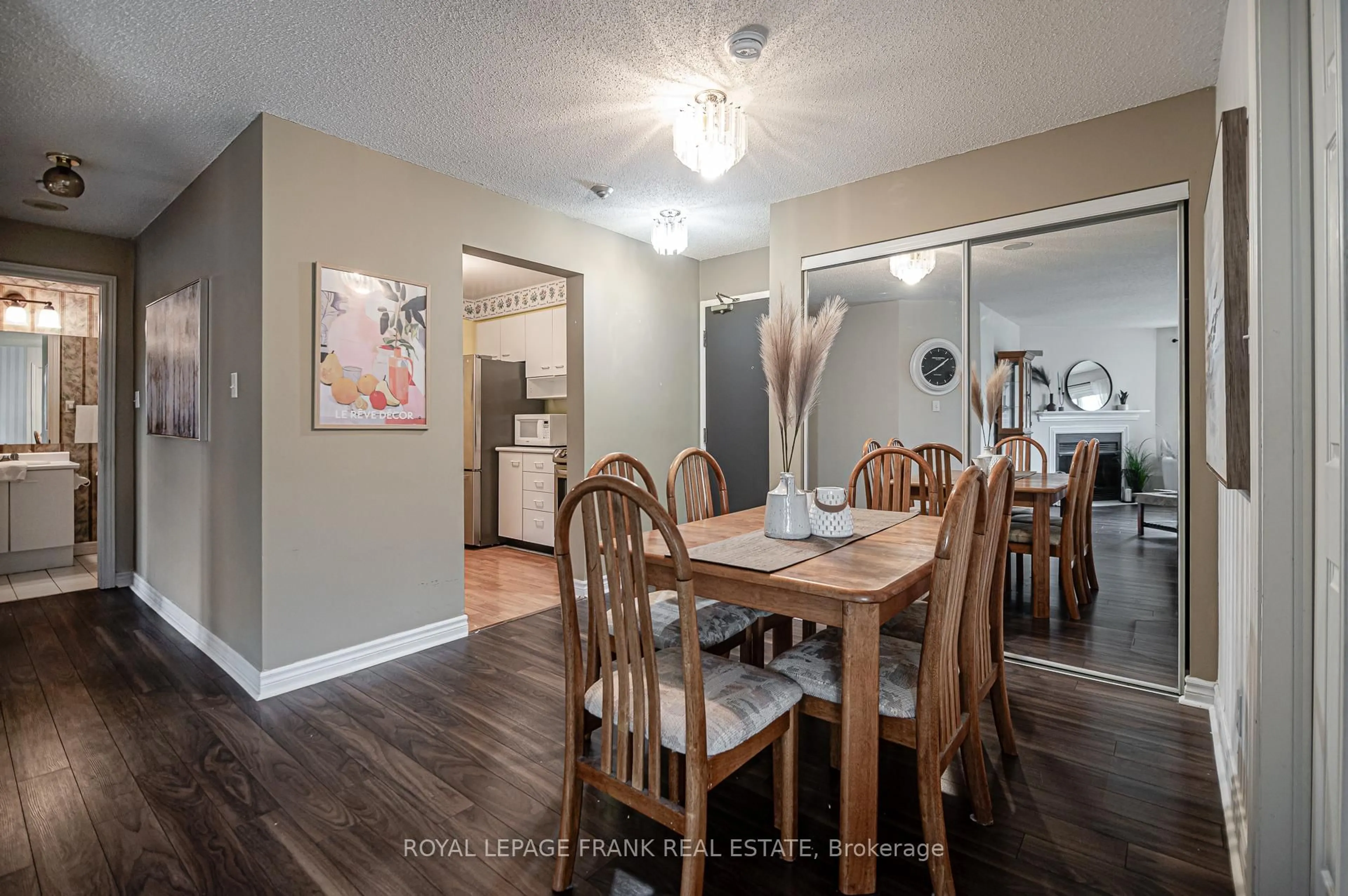 Dining room, wood/laminate floor for 191 Lake Driveway Way #314, Ajax Ontario L1S 7H9