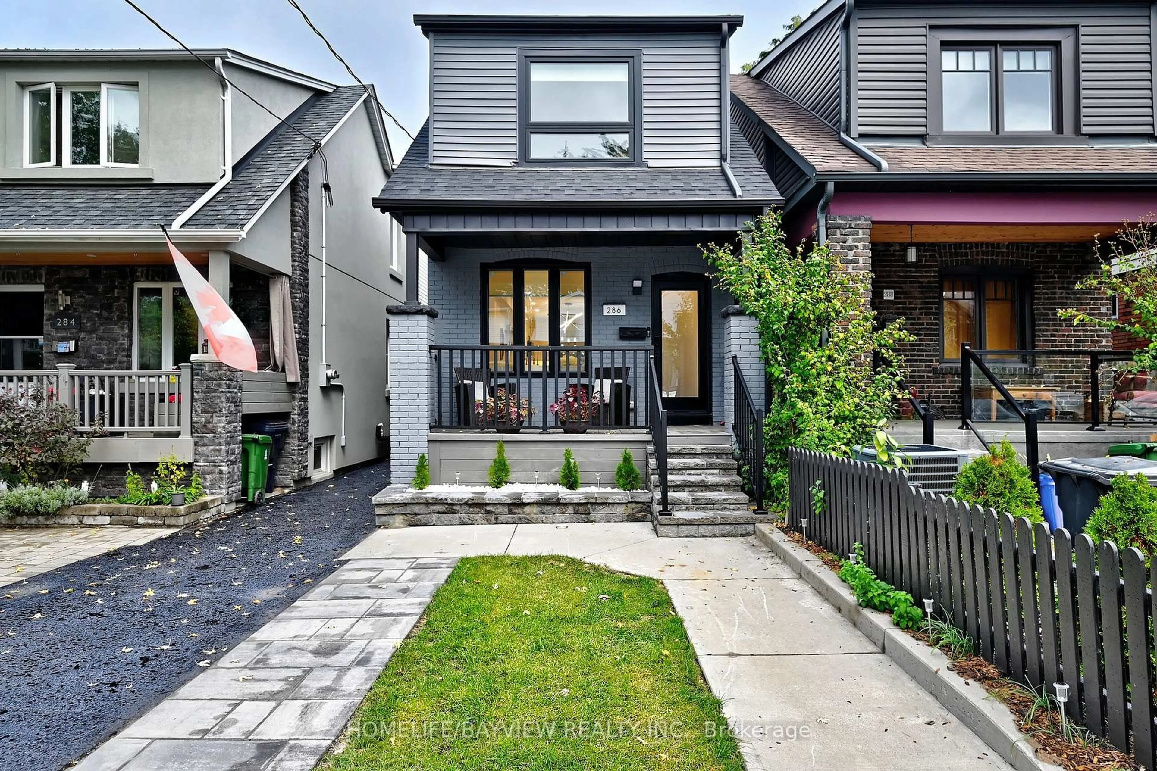 Home with brick exterior material, street for 286 Springdale Blvd, Toronto Ontario M4C 2A2