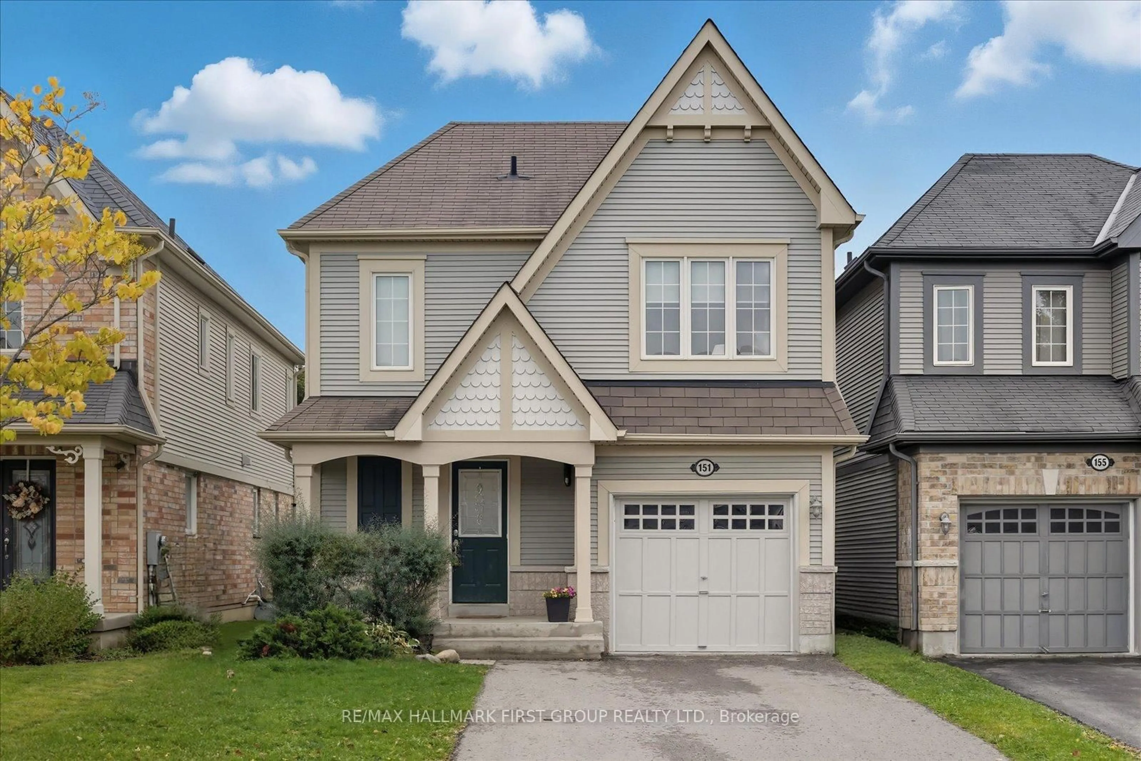 Home with brick exterior material, street for 151 Honeyman Dr, Clarington Ontario L1C 0J1
