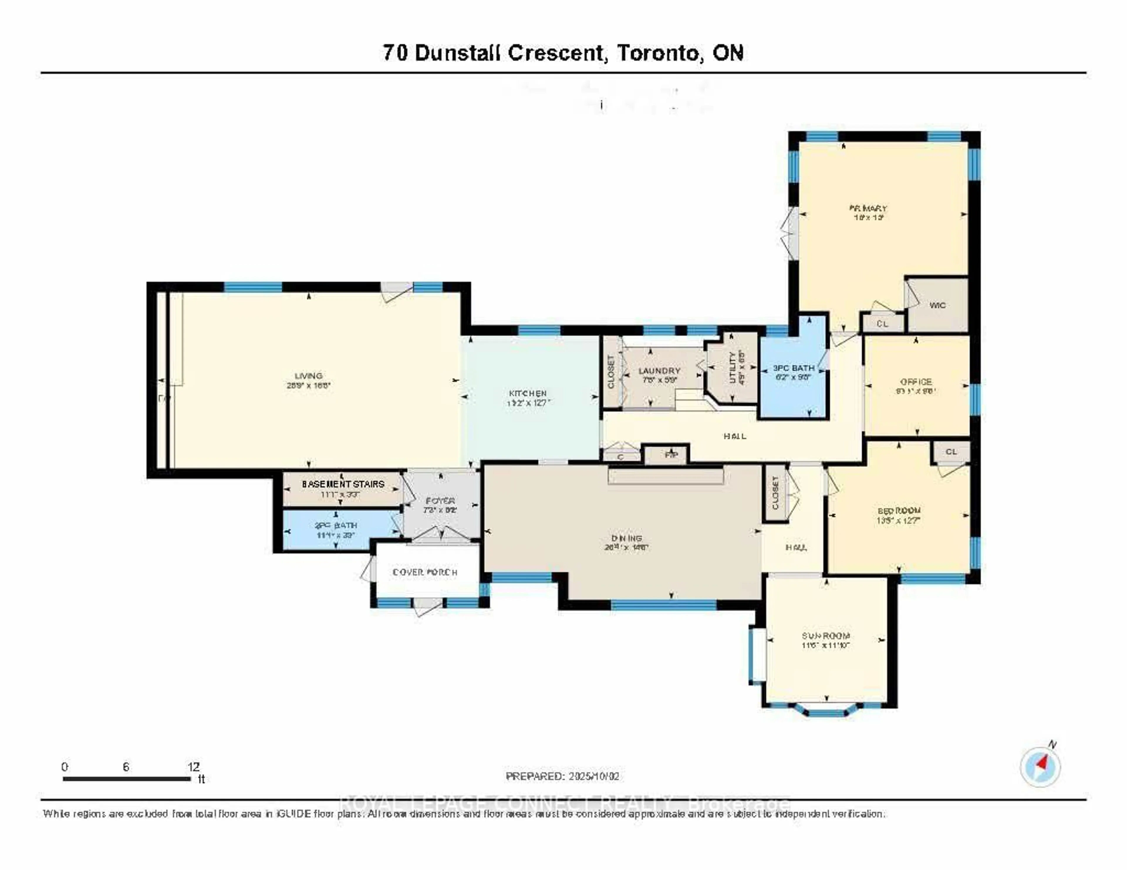 Floor plan for 70 Dunstall Cres, Toronto Ontario M1E 3M4