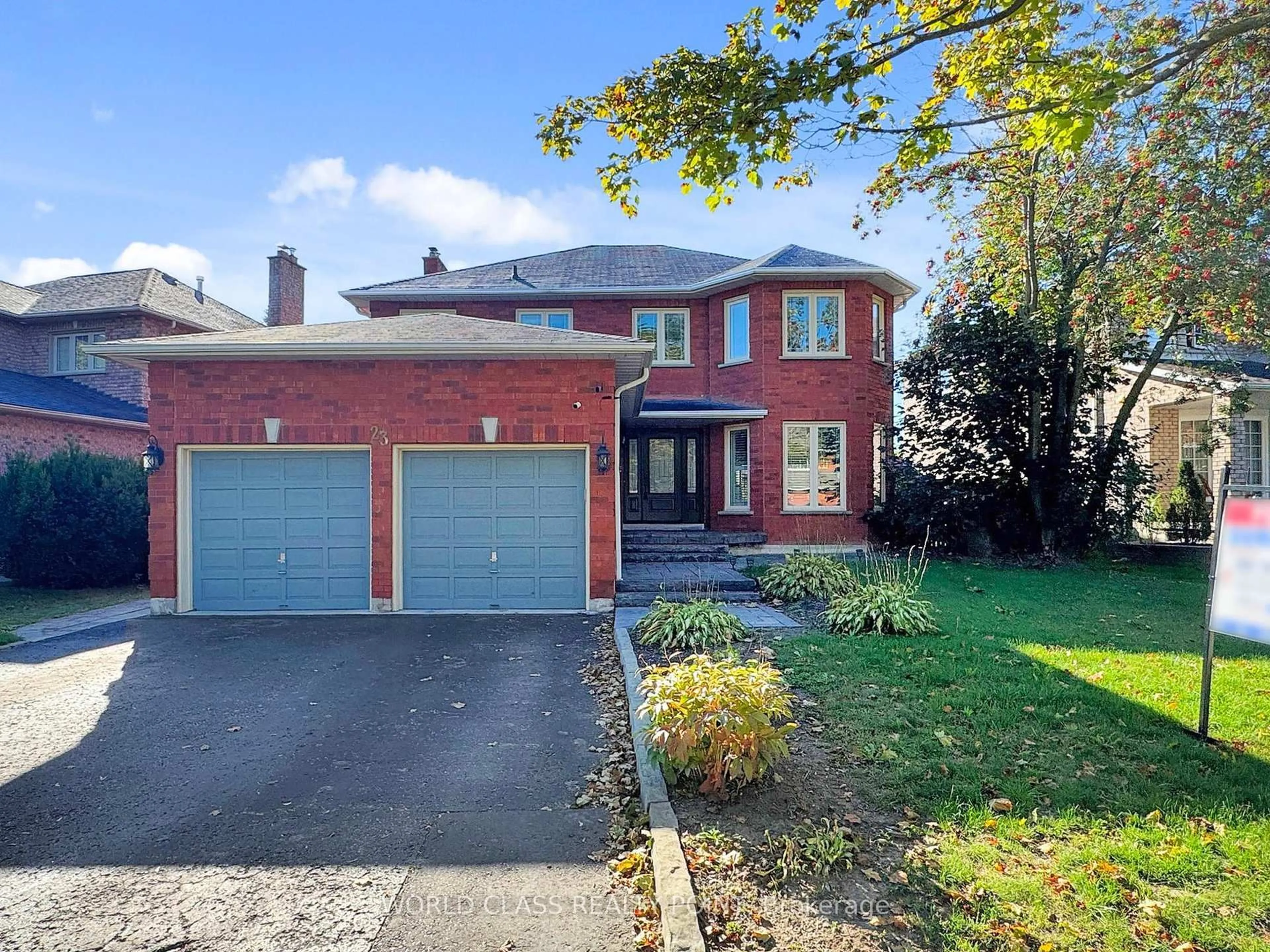 Home with brick exterior material, street for 23 Kilbride Dr, Whitby Ontario L1R 2B3