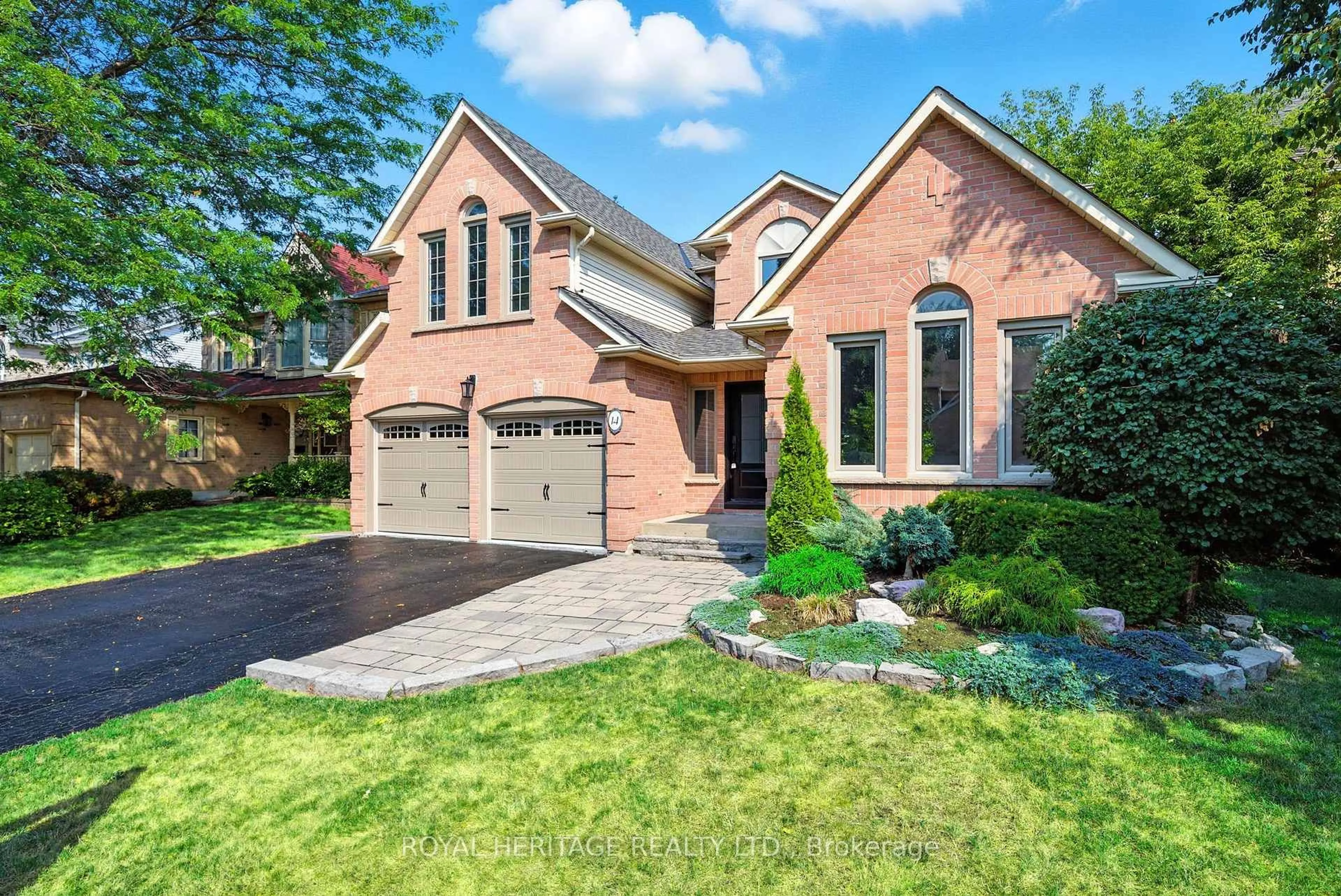 Home with brick exterior material, street for 14 Balsdon Cres, Whitby Ontario L1P 1L5