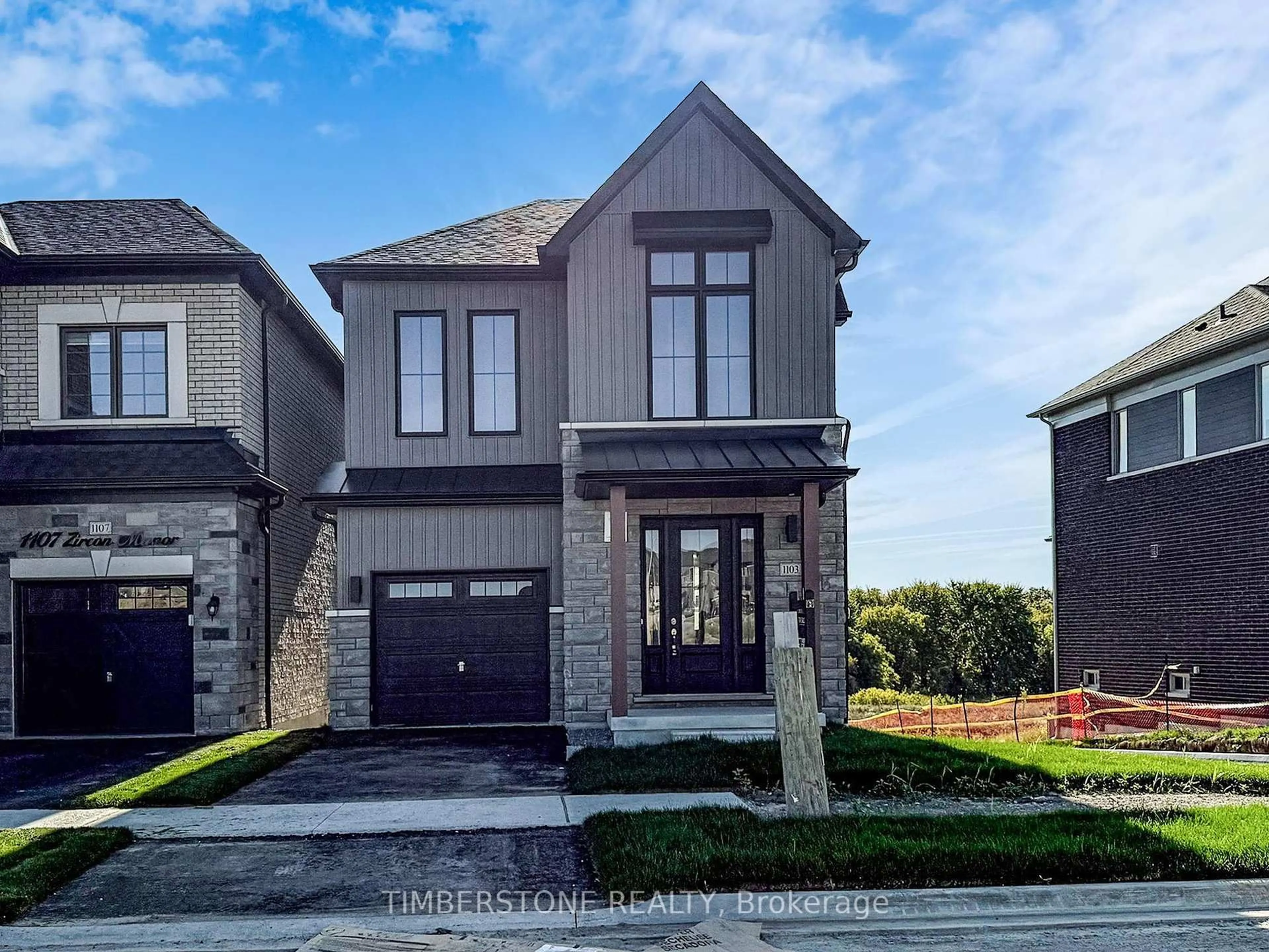 Home with brick exterior material, street for 1103 Zircon Manr, Pickering Ontario L1X 0P9