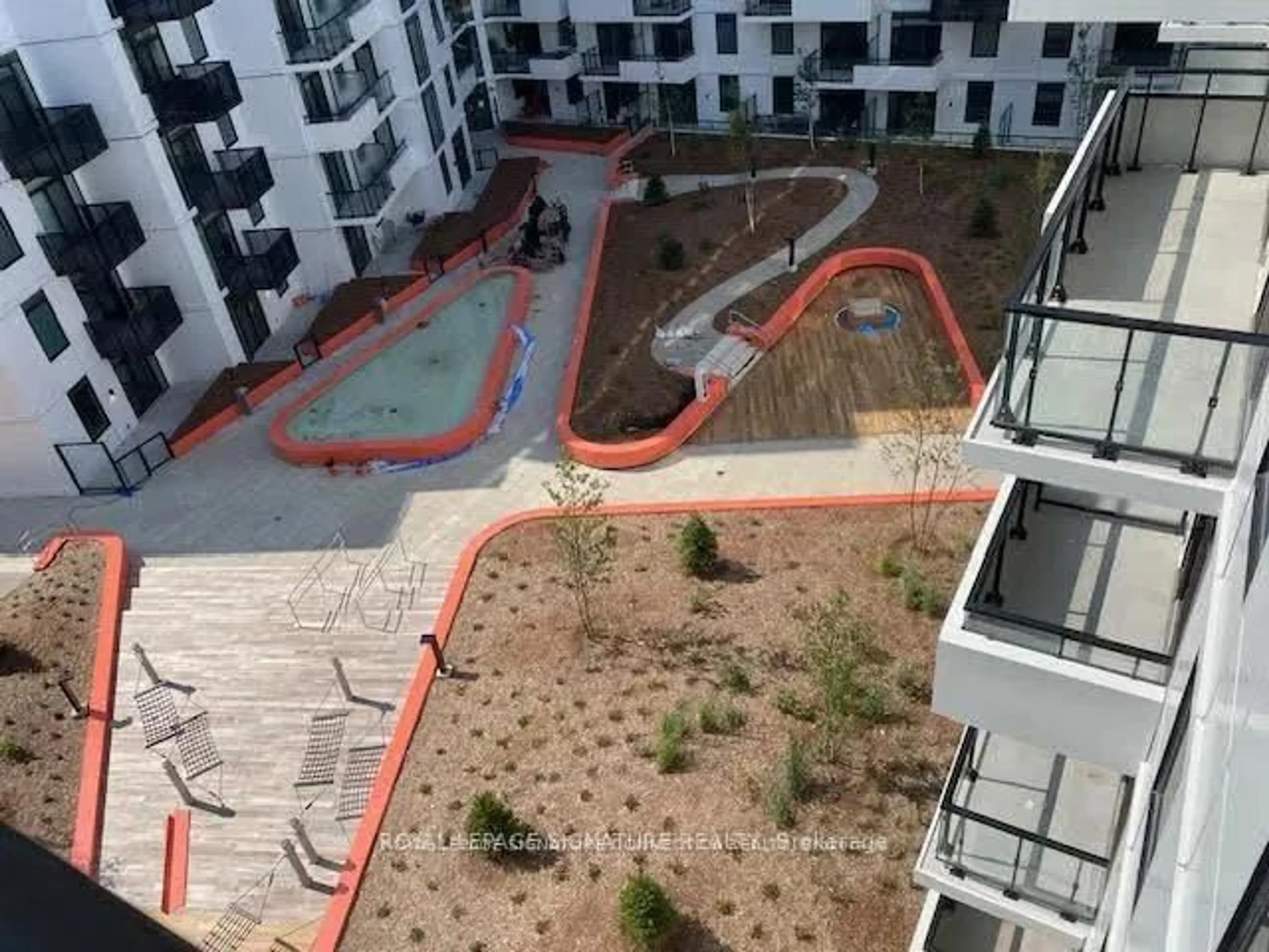A pic from outside/outdoor area/front of a property/back of a property/a pic from drone, city buildings view from balcony for 1050 Eastern Ave #1401, Toronto Ontario M4L 0B7