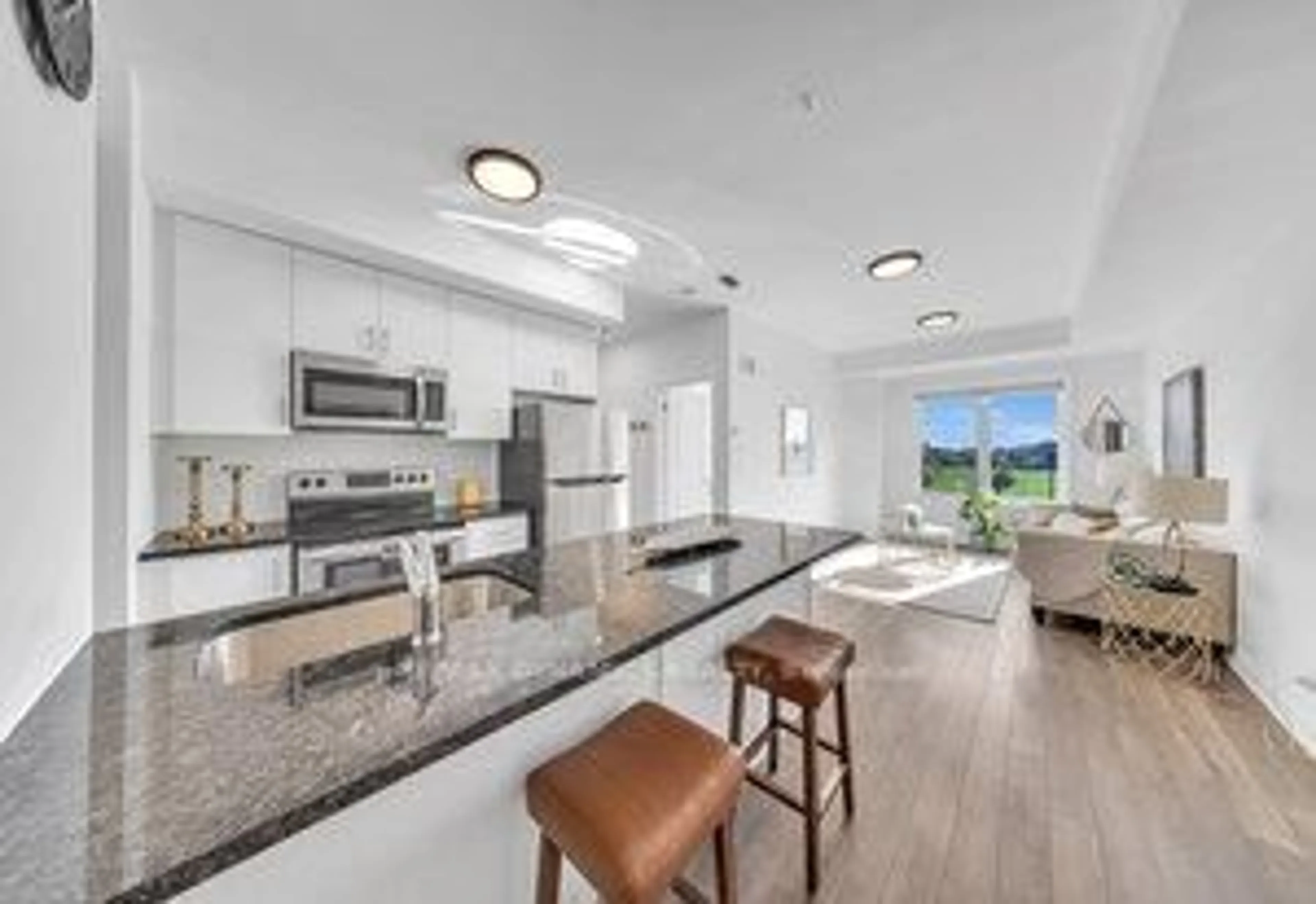 Open concept kitchen, ceramic/tile floor for 2635 William Jackson Dr #602, Pickering Ontario L1X 0L6