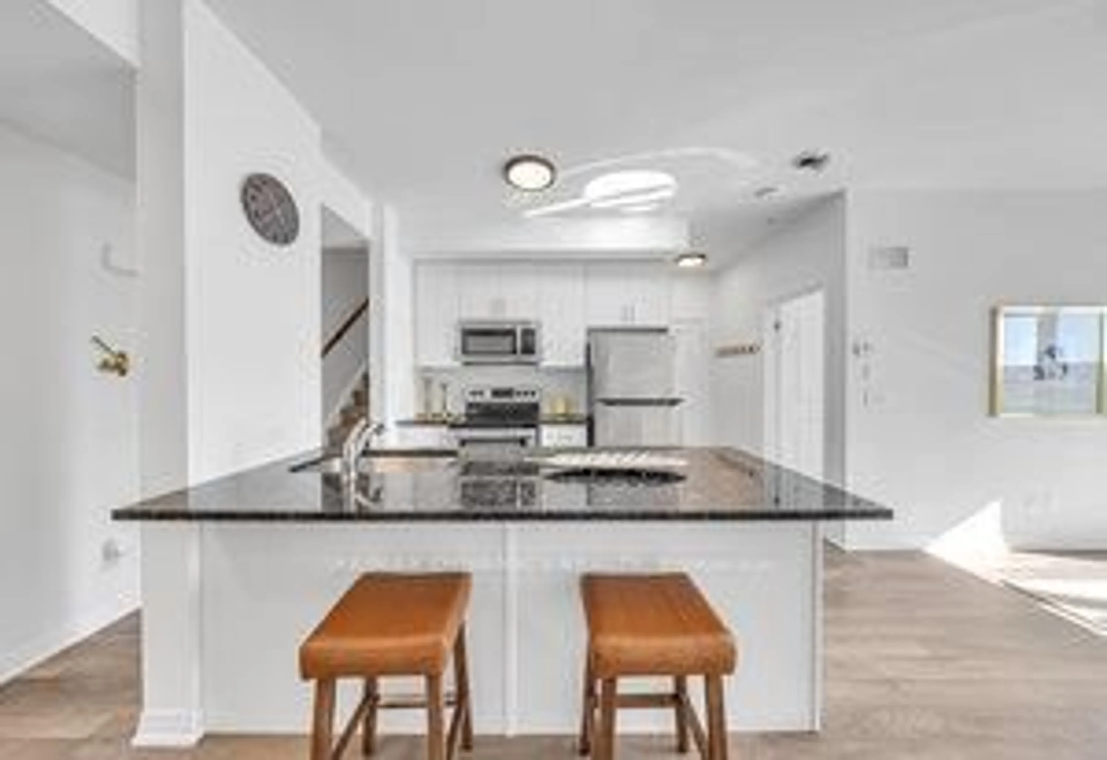 Open concept kitchen, ceramic/tile floor for 2635 William Jackson Dr #602, Pickering Ontario L1X 0L6