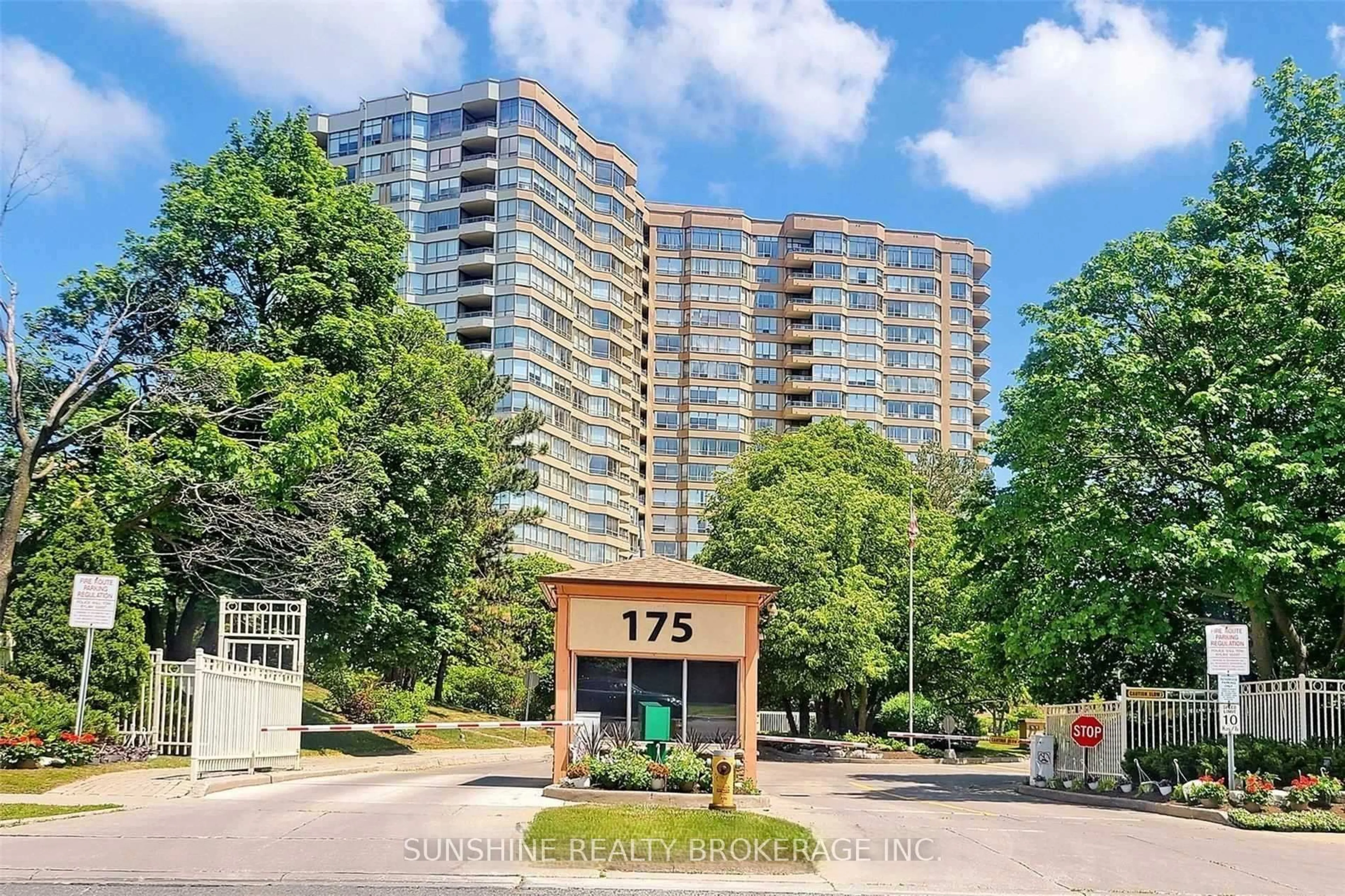 A pic from outside/outdoor area/front of a property/back of a property/a pic from drone, building for 175 Bamburgh Circ #309, Toronto Ontario M1W 3X8