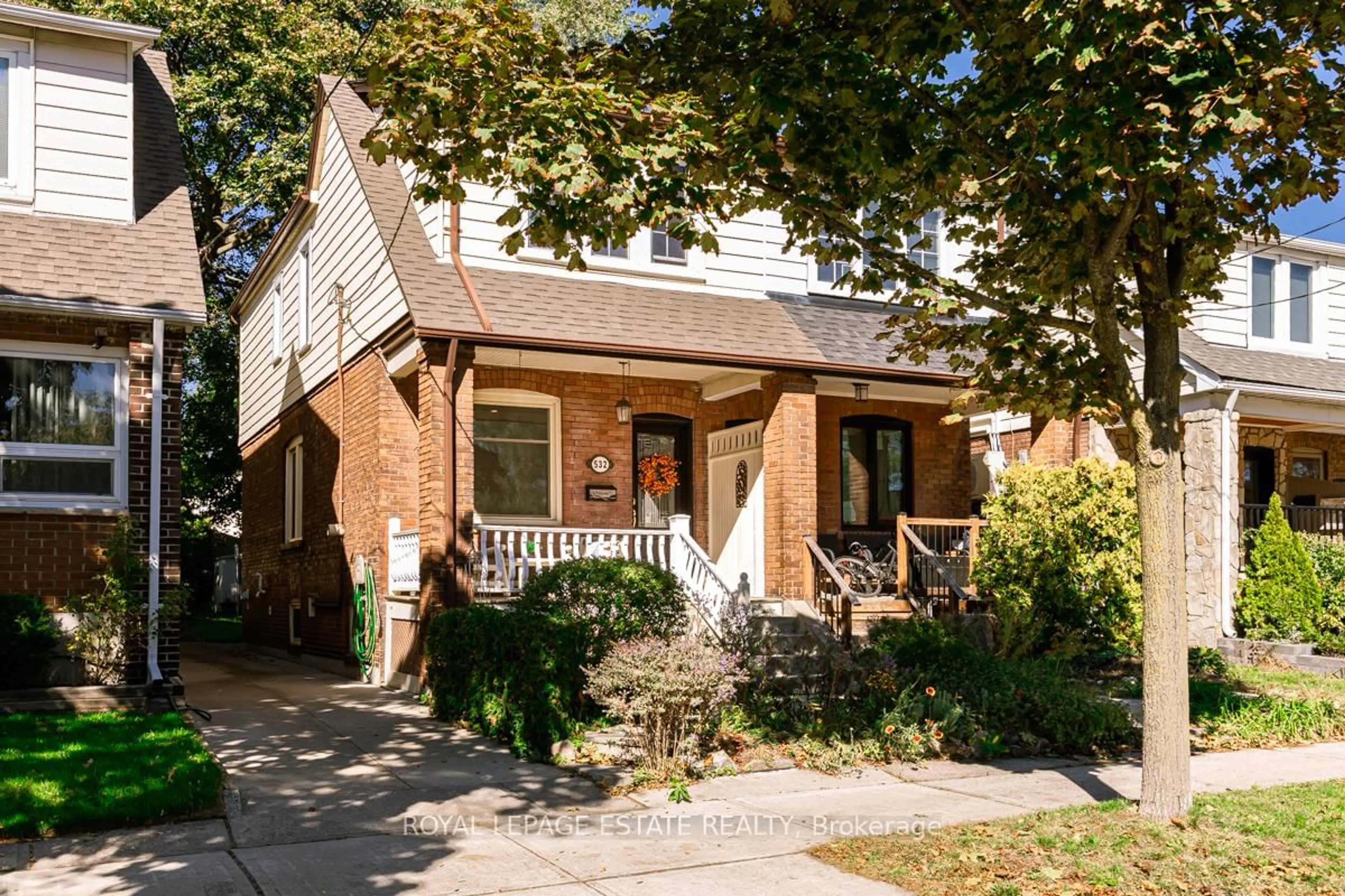 Home with brick exterior material, street for 532 Glebeholme Blvd, Toronto Ontario M4C 1V4