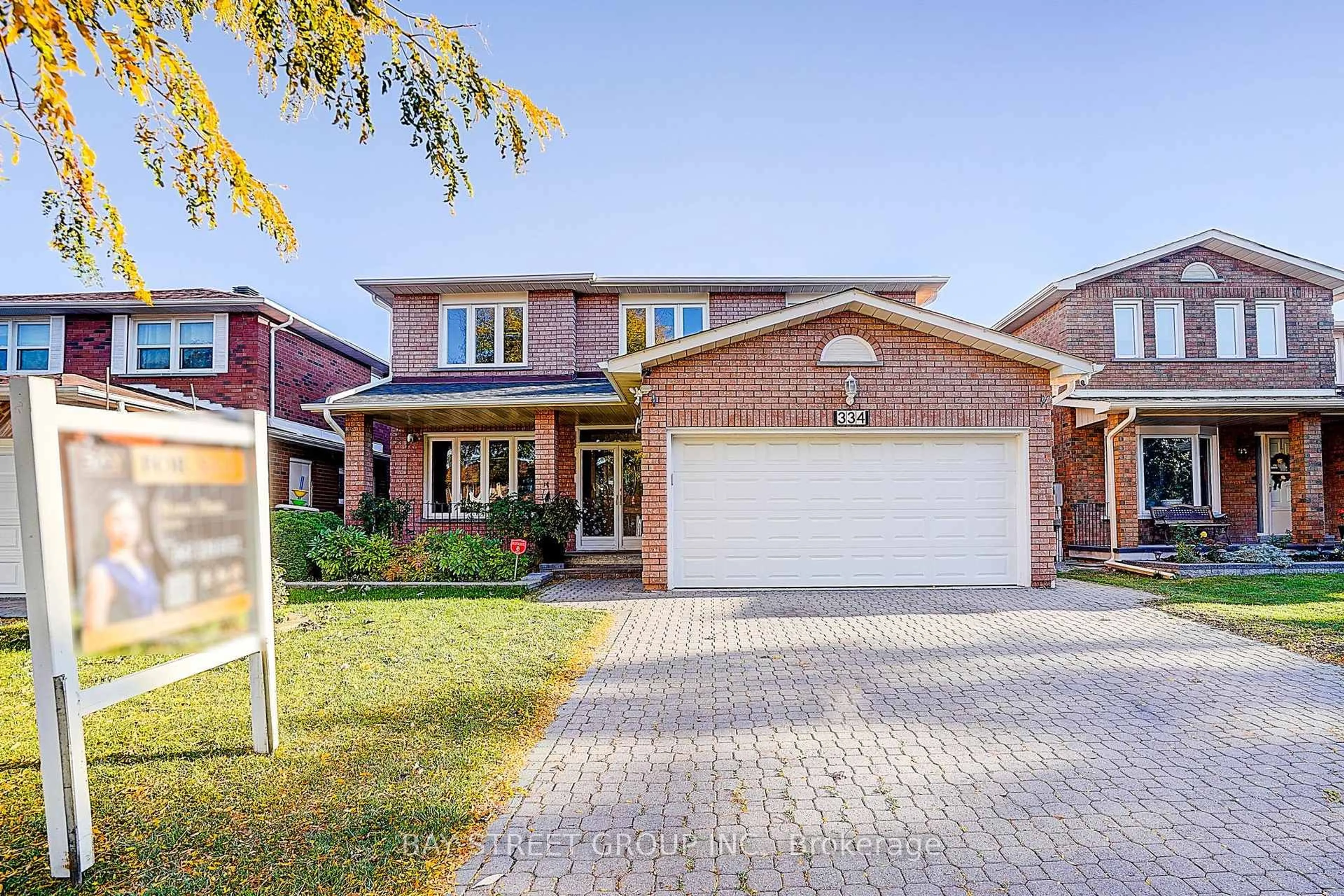 Home with brick exterior material, street for 334 Goldhawk Tr, Toronto Ontario M1V 4G2