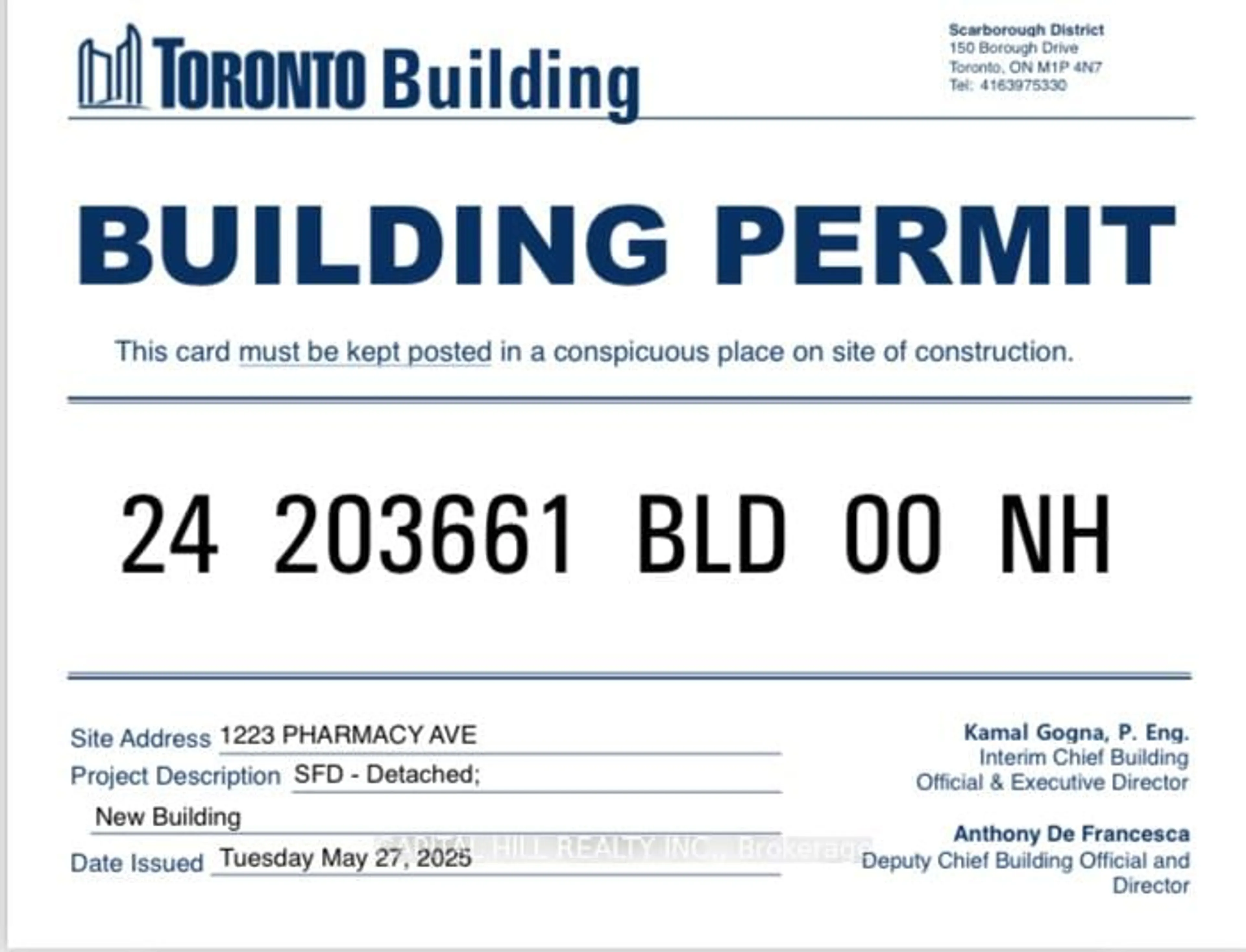 Unknown for 1223A Pharmacy Ave, Toronto Ontario M1R 2H8