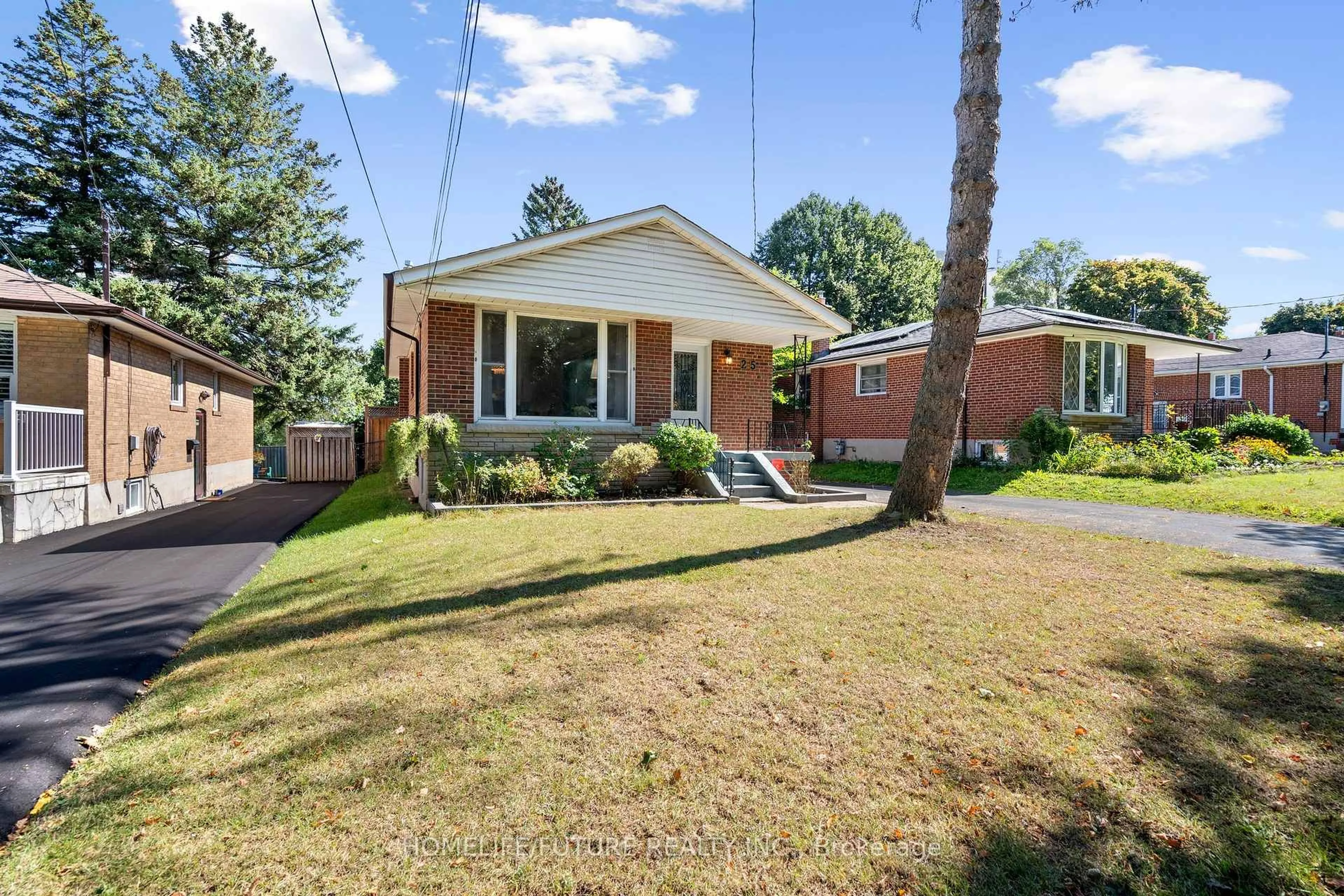Home with brick exterior material, street for 25 Peking Rd, Toronto Ontario M1J 2X2