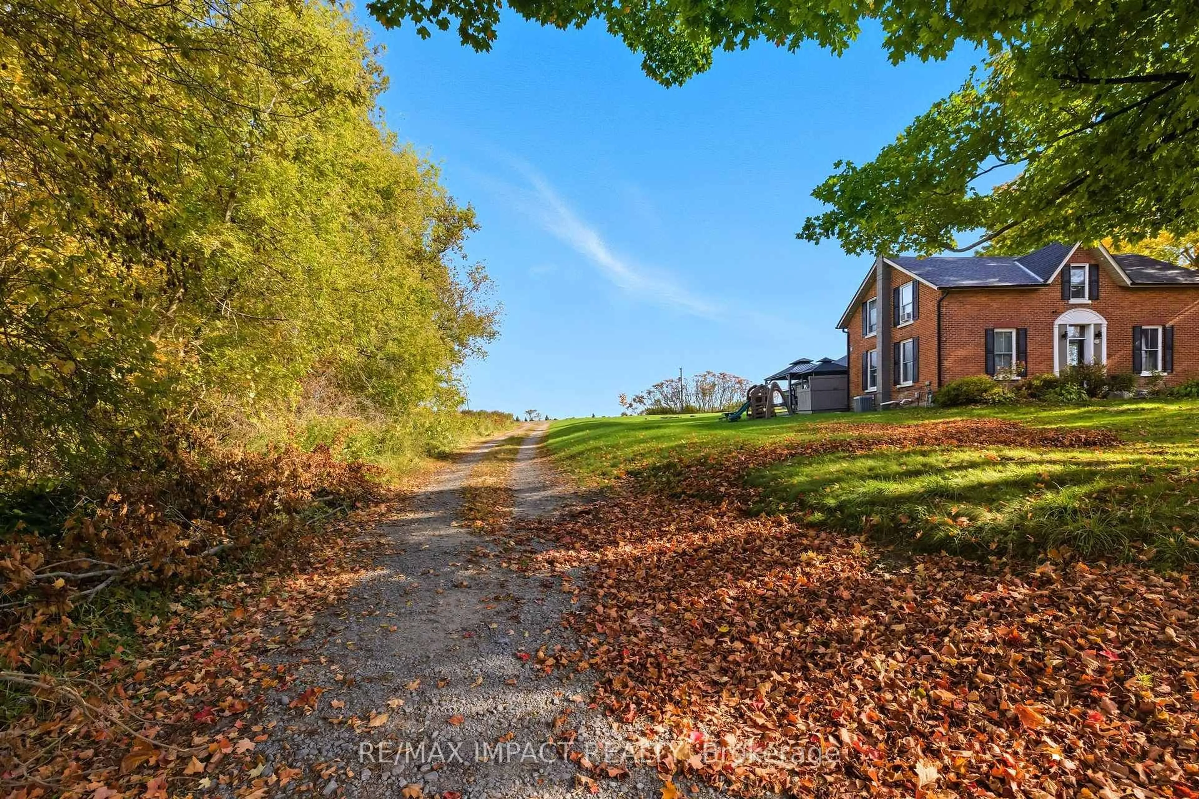 A pic from outside/outdoor area/front of a property/back of a property/a pic from drone, unknown for 5051 Old Scugog Rd, Clarington Ontario L0B 1J0