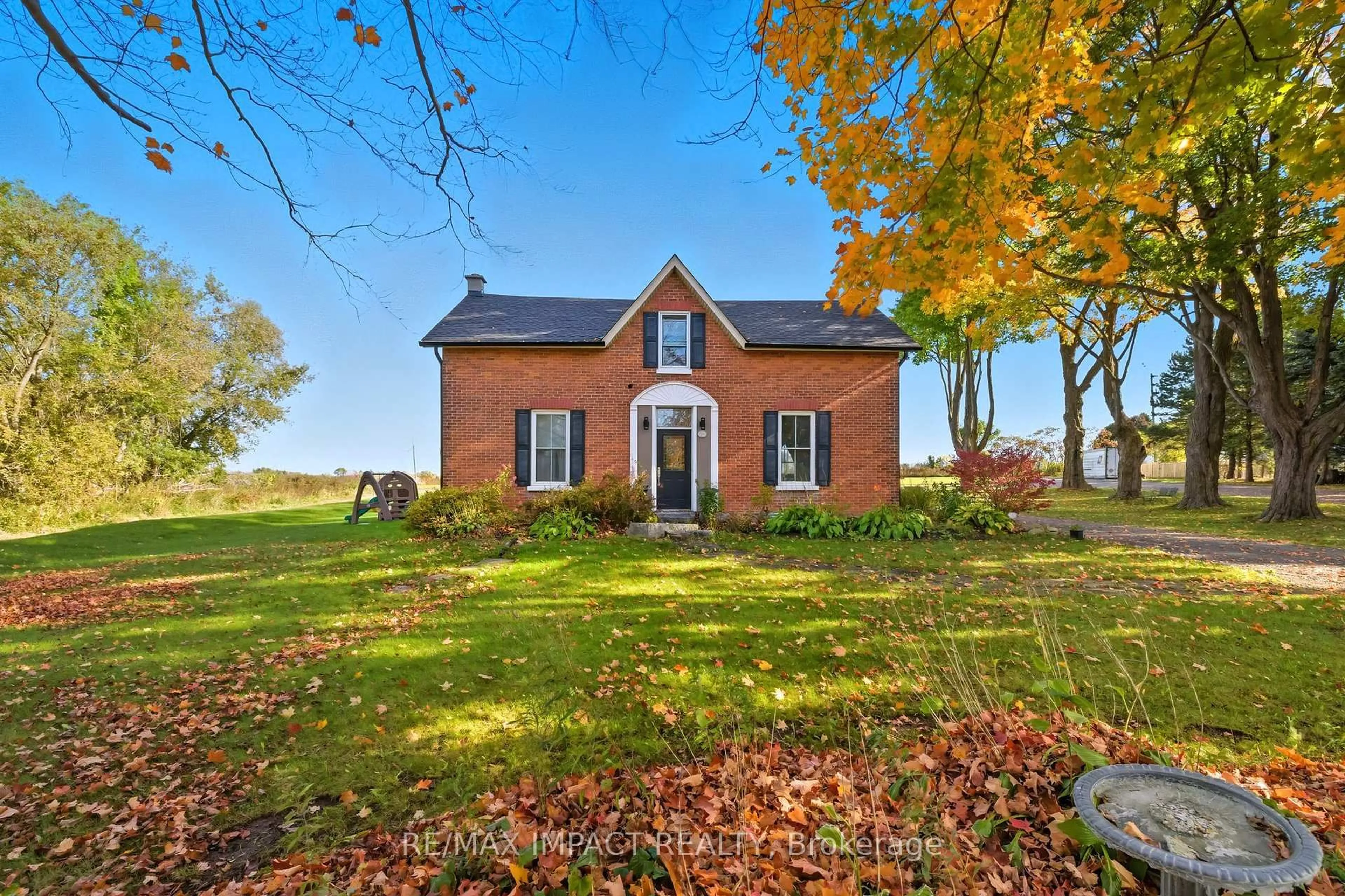 Home with brick exterior material, building for 5051 Old Scugog Rd, Clarington Ontario L0B 1J0