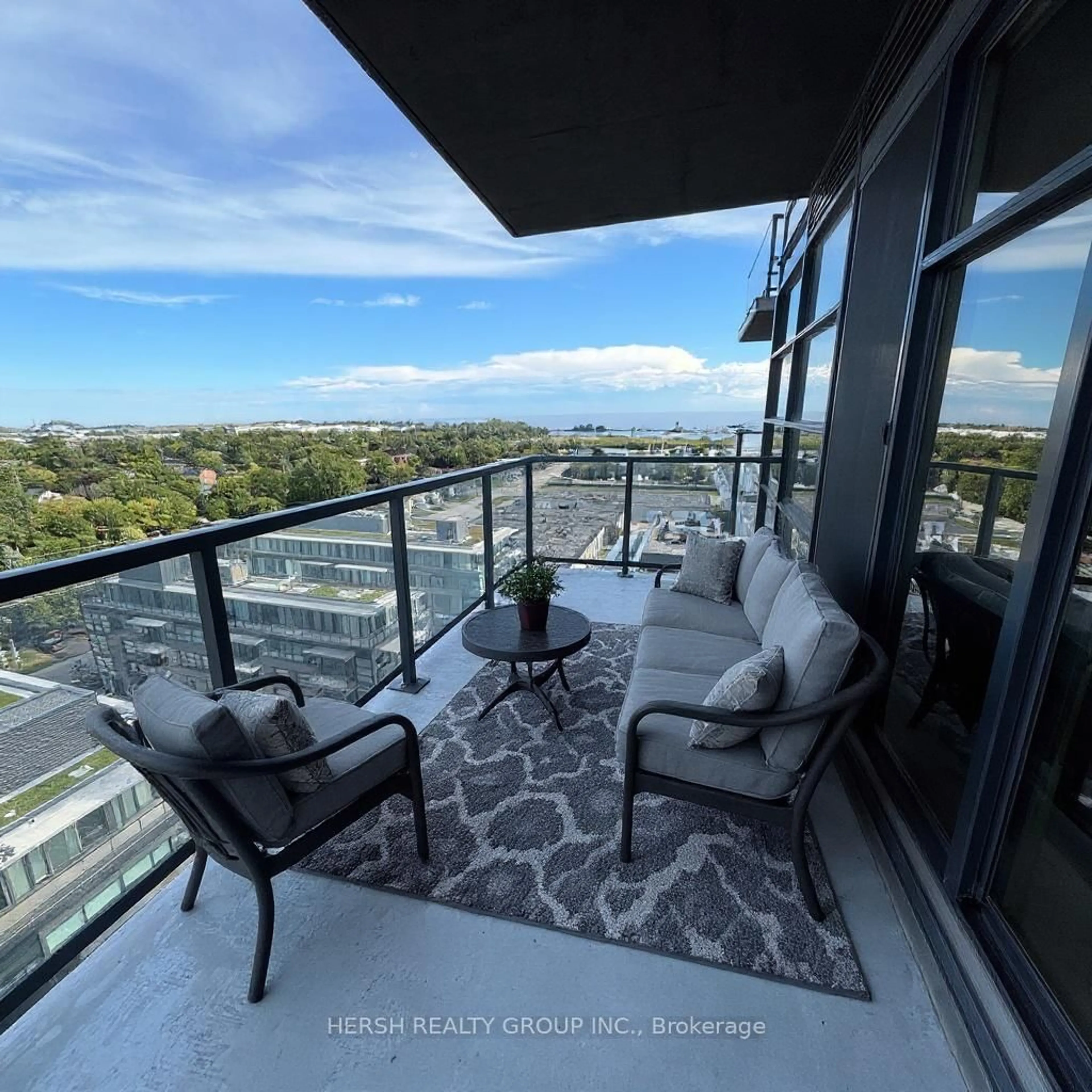 Balcony in the apartment, water/lake/river/ocean view for 1606 Charles St #1109, Whitby Ontario L1N 0P1