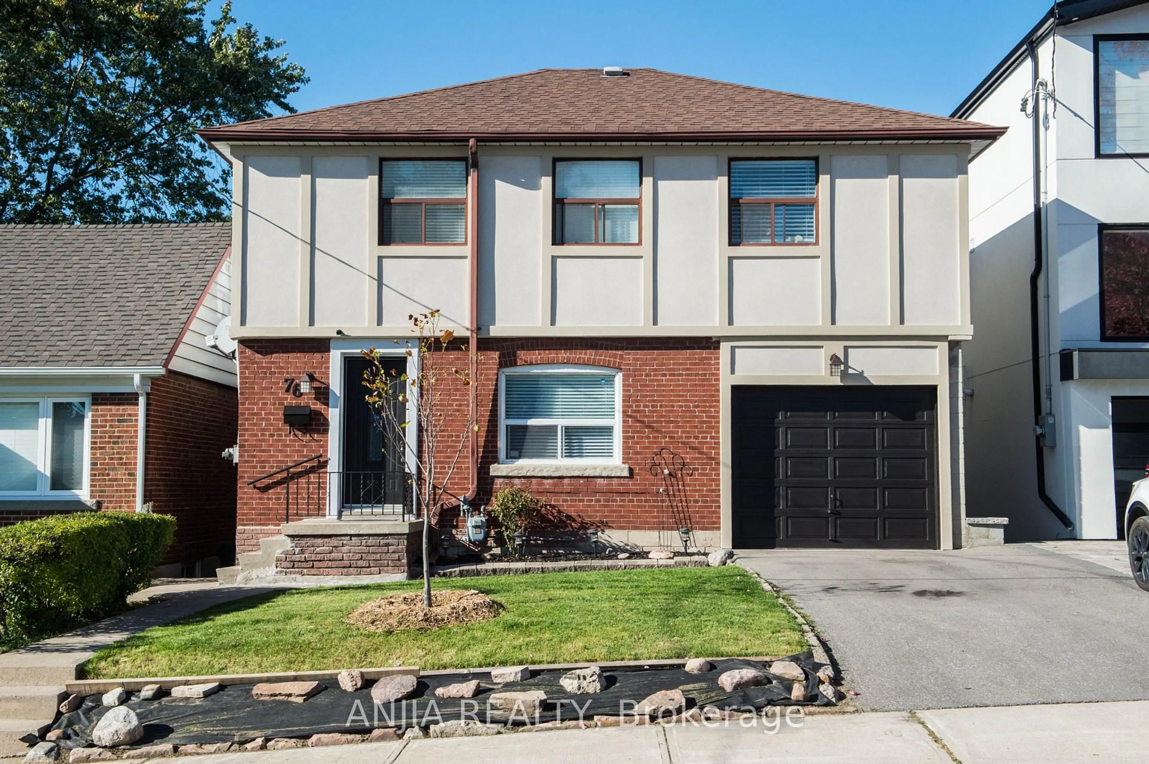 Home with brick exterior material, street for 76 Adair Rd, Toronto Ontario M4B 1V7