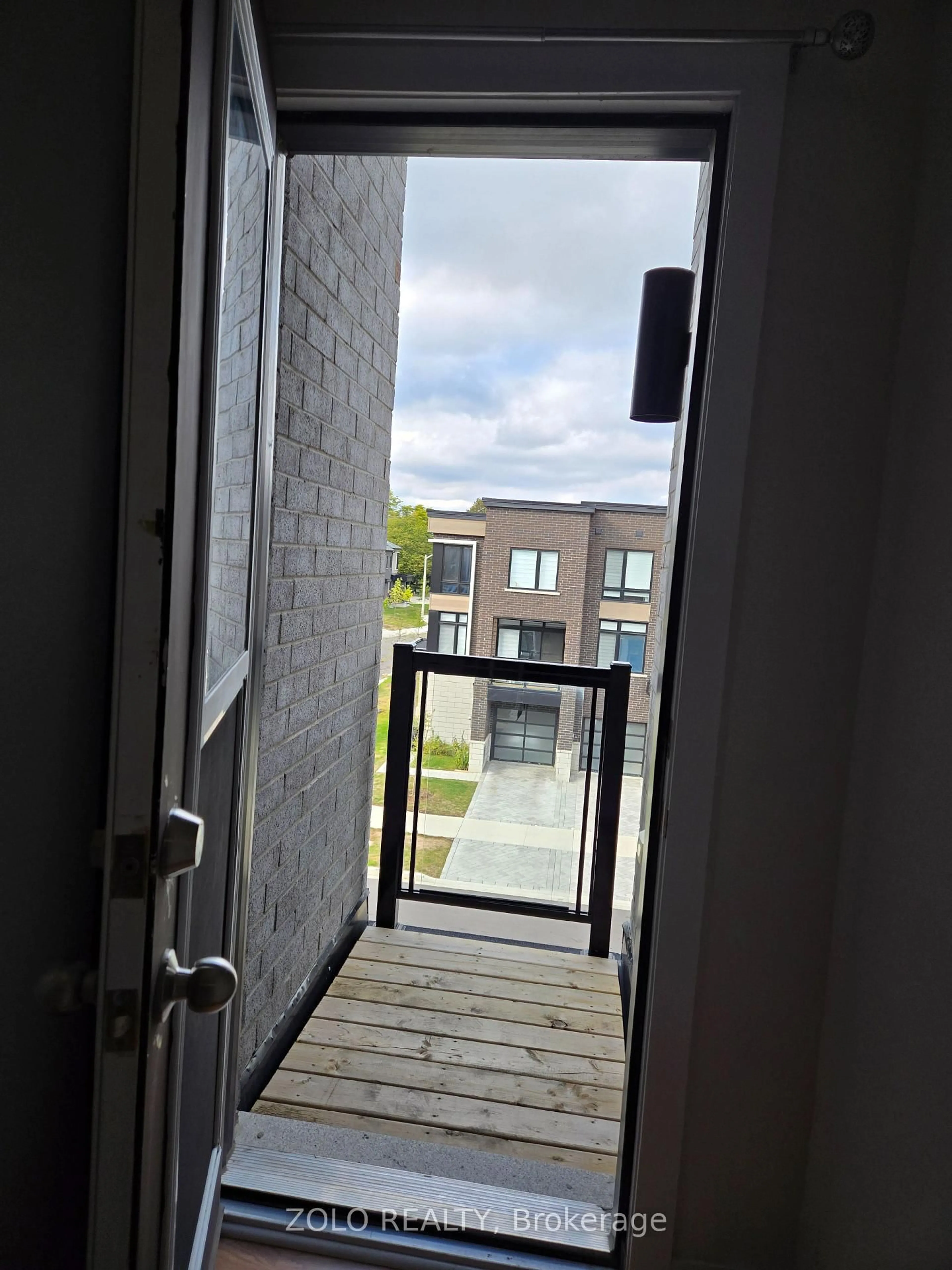 Balcony in the apartment, city buildings view from balcony for 168 Brockley Dr, Toronto Ontario M1P 0G3