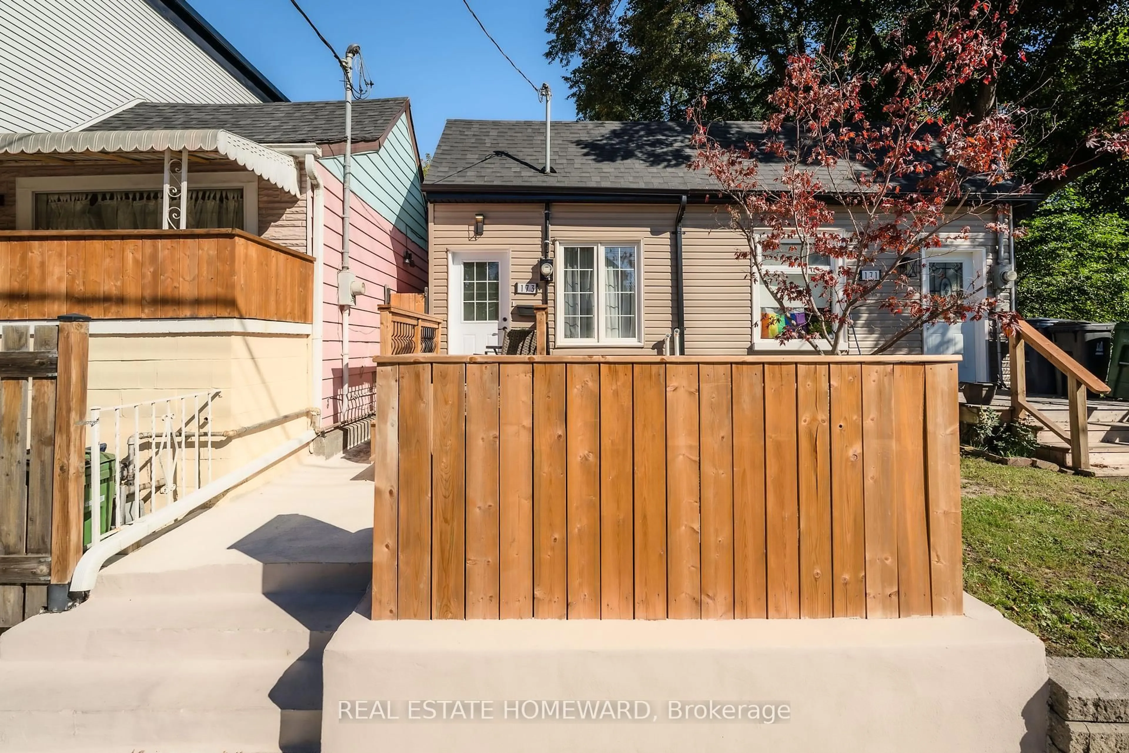 Patio, street for 173 Coxwell Ave, Toronto Ontario M4L 3B4