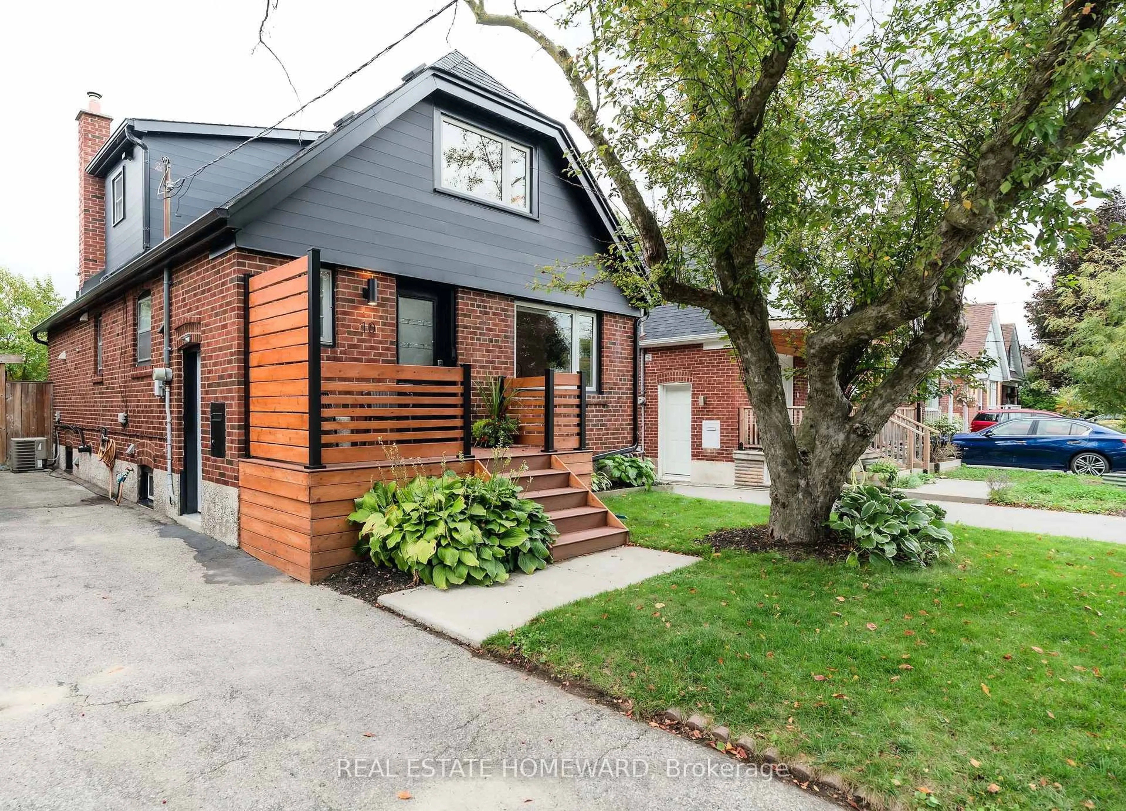 Home with brick exterior material, street for 10 Norlong Blvd, Toronto Ontario M4C 3W6