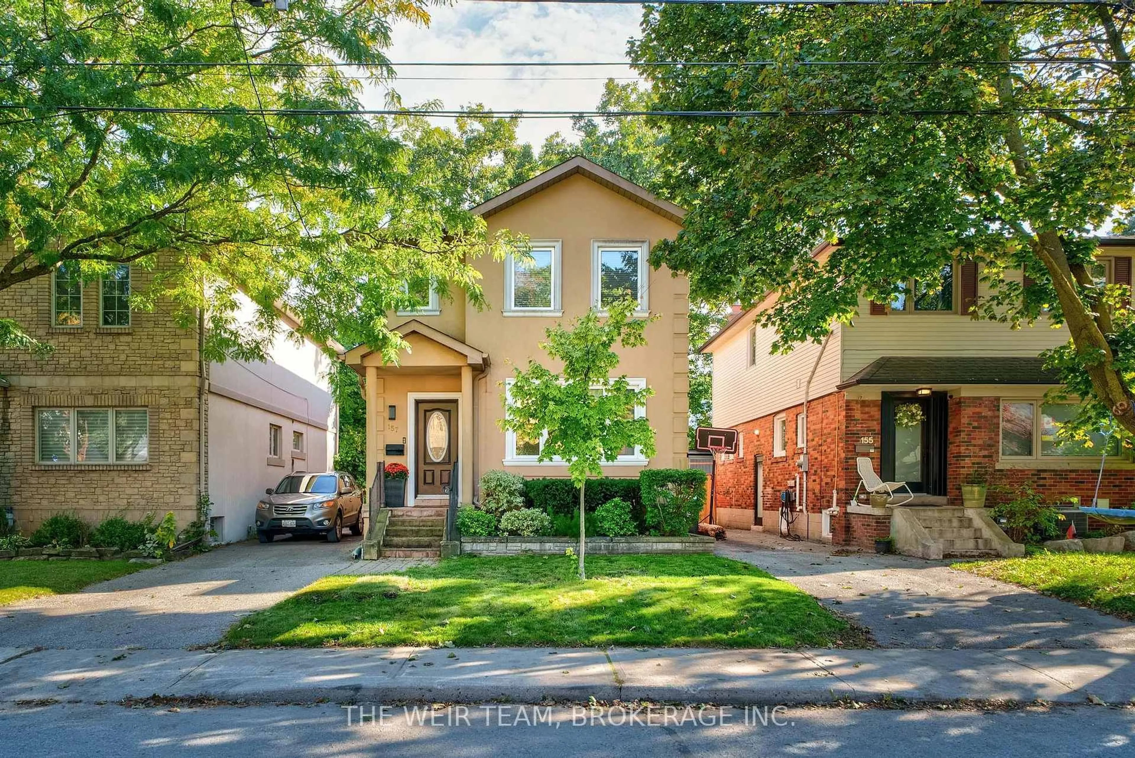 Home with brick exterior material, street for 157 Ferris Rd, Toronto Ontario M4B 1G7