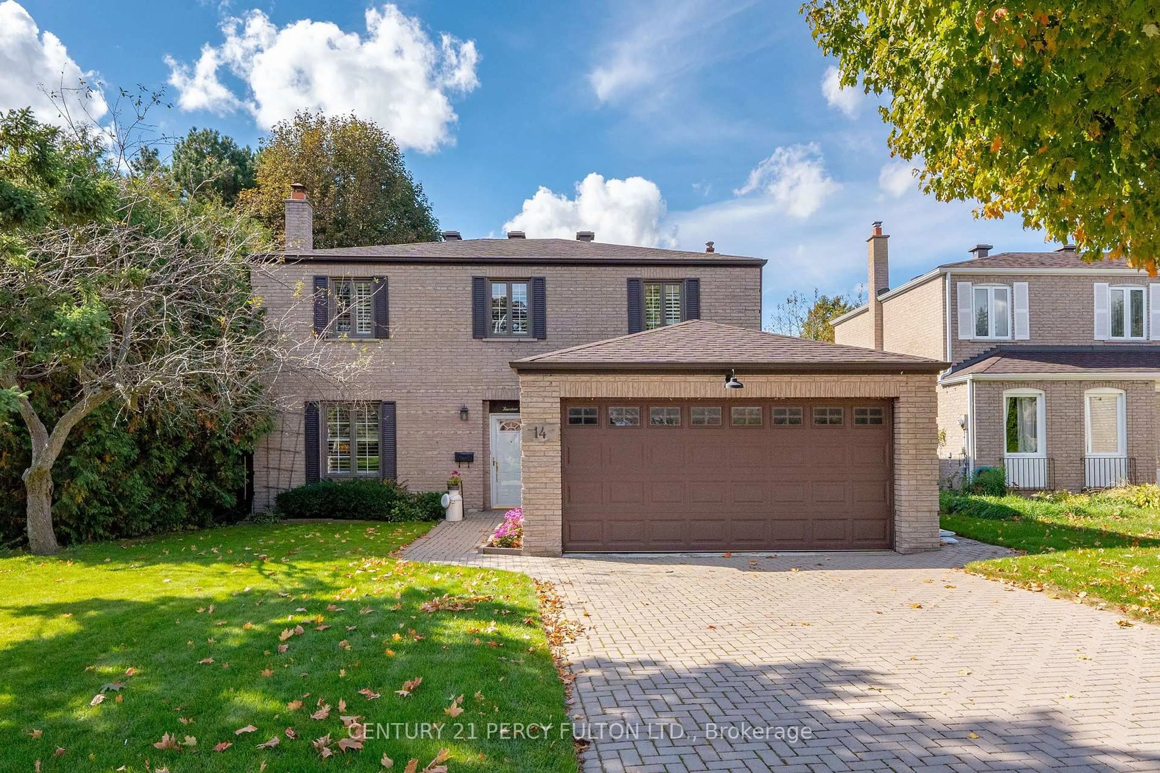 Home with brick exterior material, street for 14 Farmington Cres, Toronto Ontario M1S 1G1